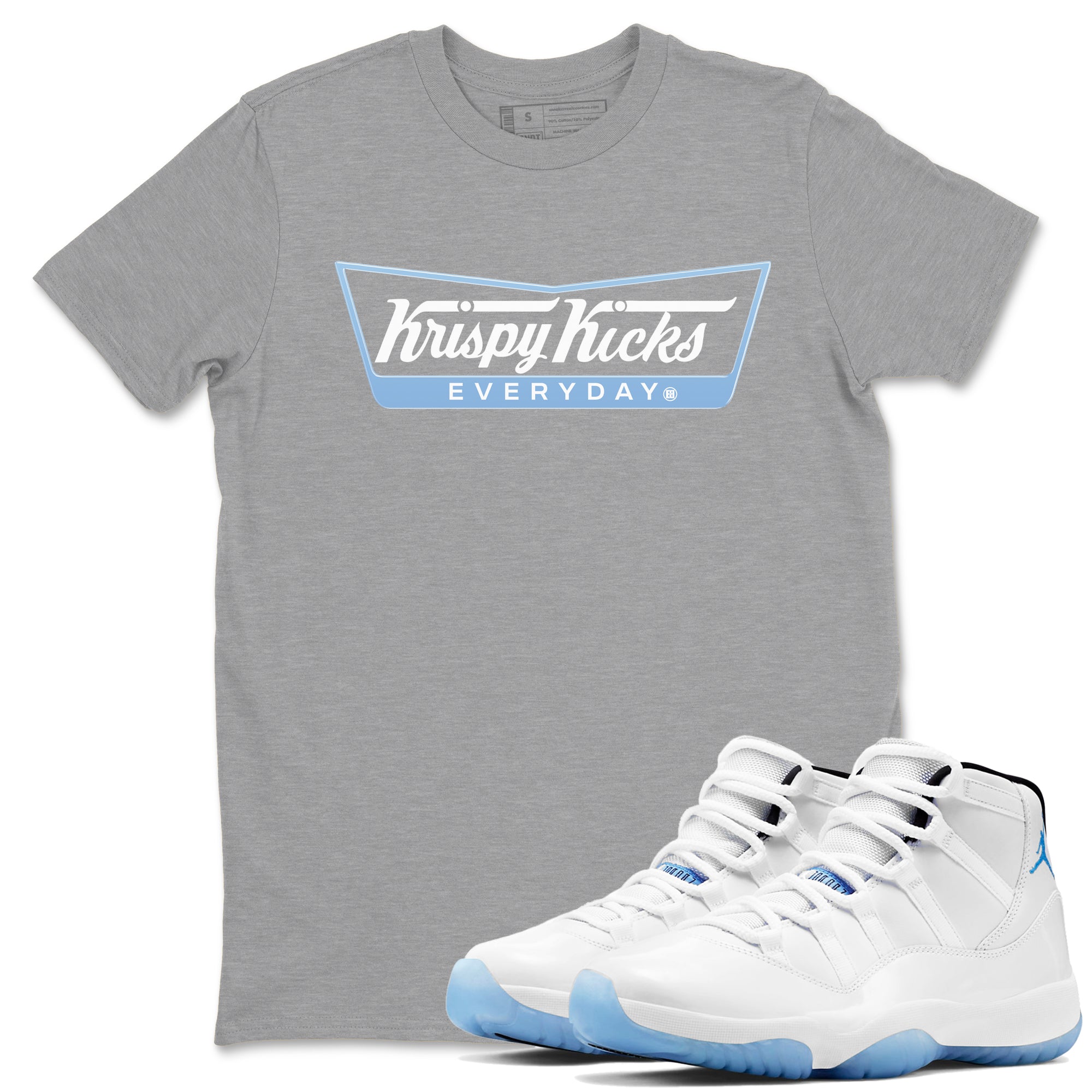 Krispy Kicks snkmatch Tees - Air Jordan 11 Legend Blue