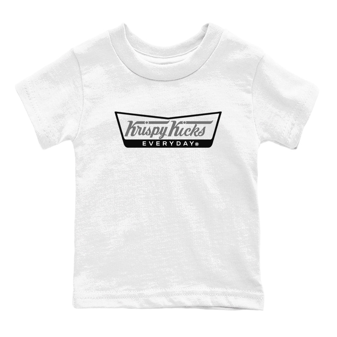 Krispy Kicks snkmatch Tees Kids - Air Jordan 12 Black Wolf Grey