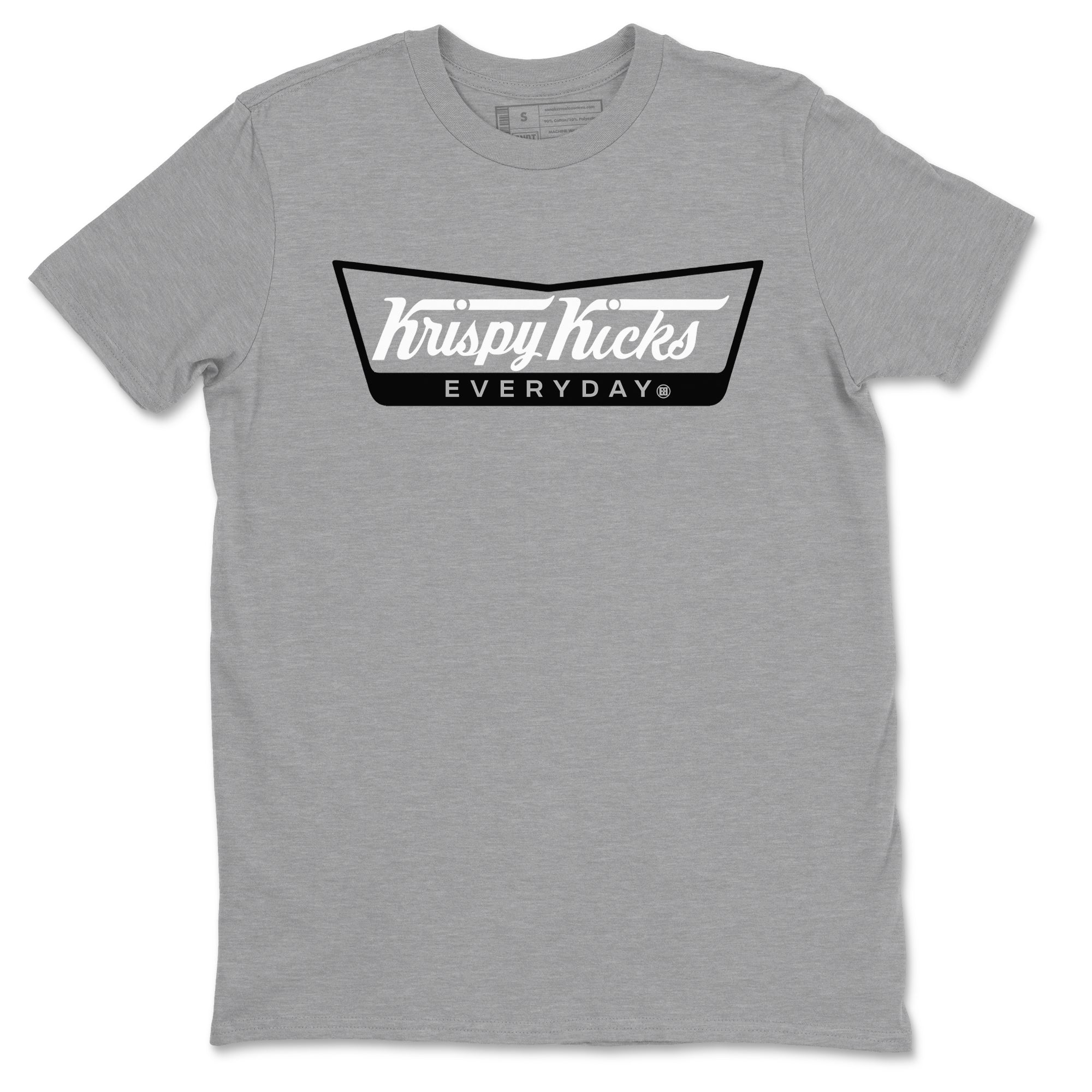 Krispy Kicks snkmatch Tees - Air Jordan 12 Black Wolf Grey