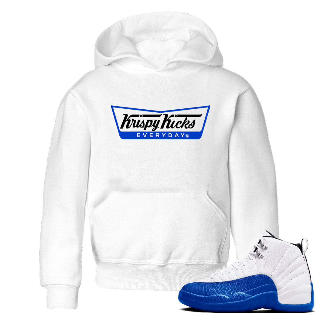 Krispy Kicks snkmatch Tees Kids - Air Jordan 12 Blueberry