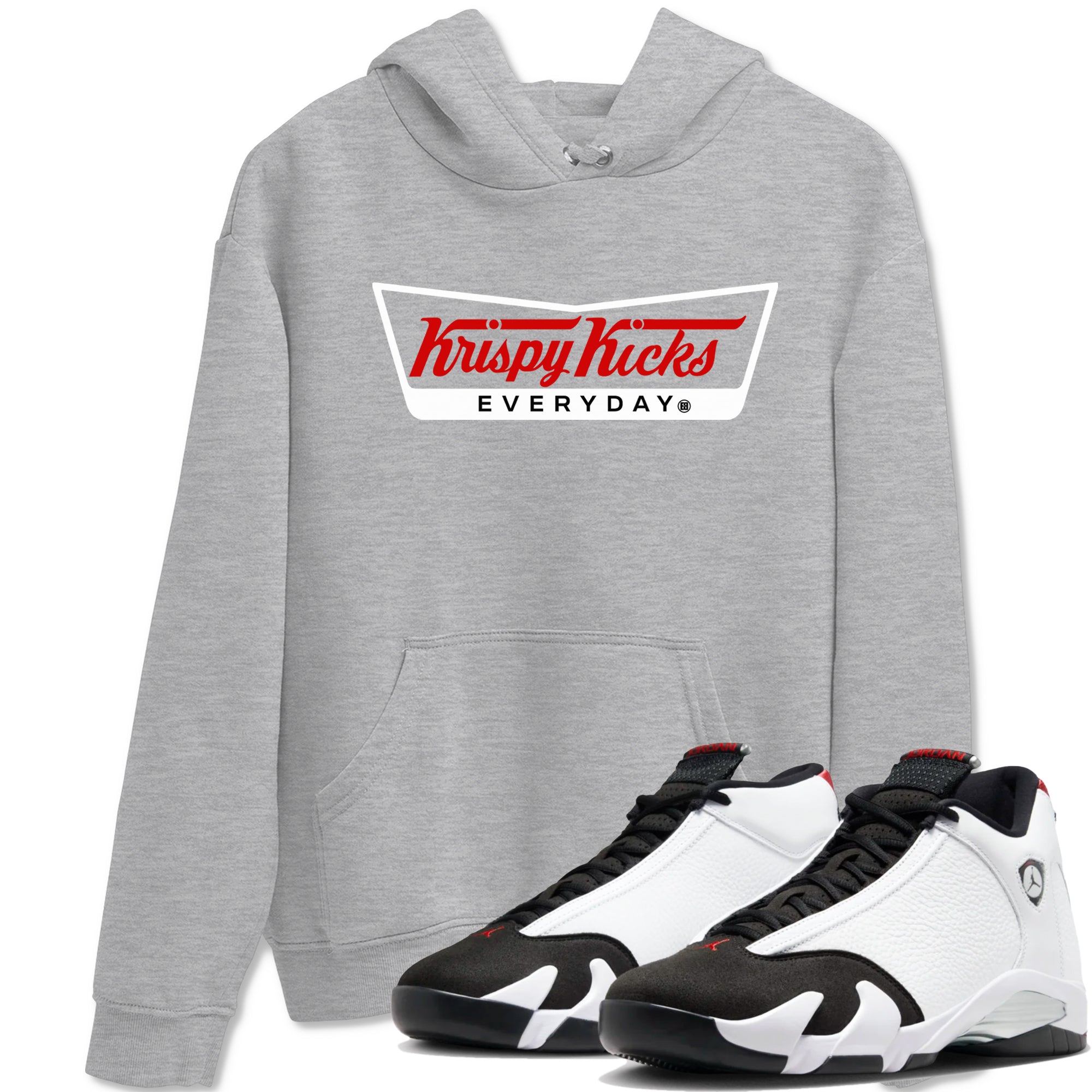 Krispy Kicks snkmatch Tees - Air Jordan 14 Black Toe