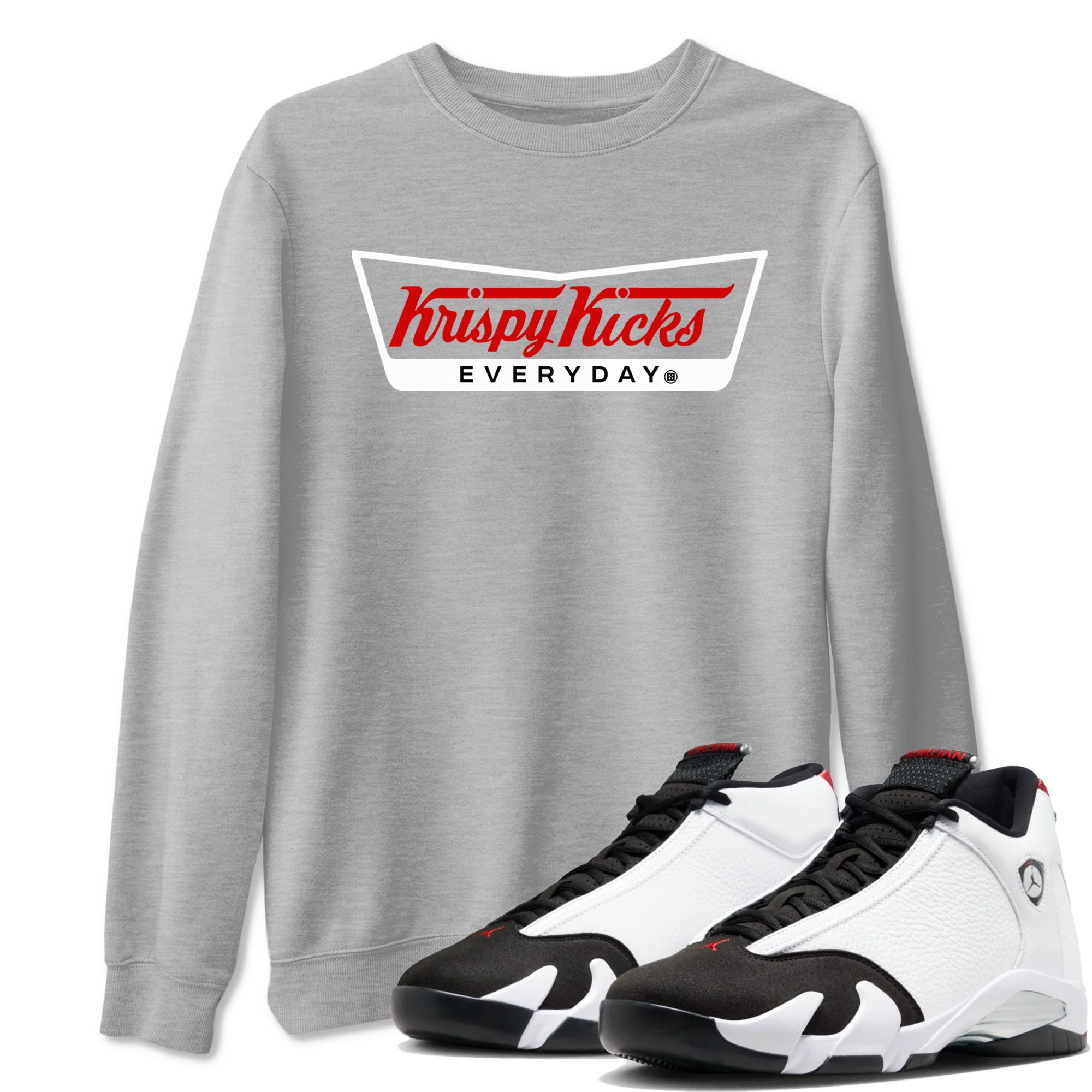 Krispy Kicks snkmatch Tees - Air Jordan 14 Black Toe