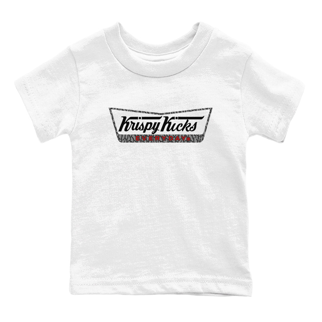 Krispy Kicks snkmatch Tees Kids - Air Jordan 3 Cement Grey