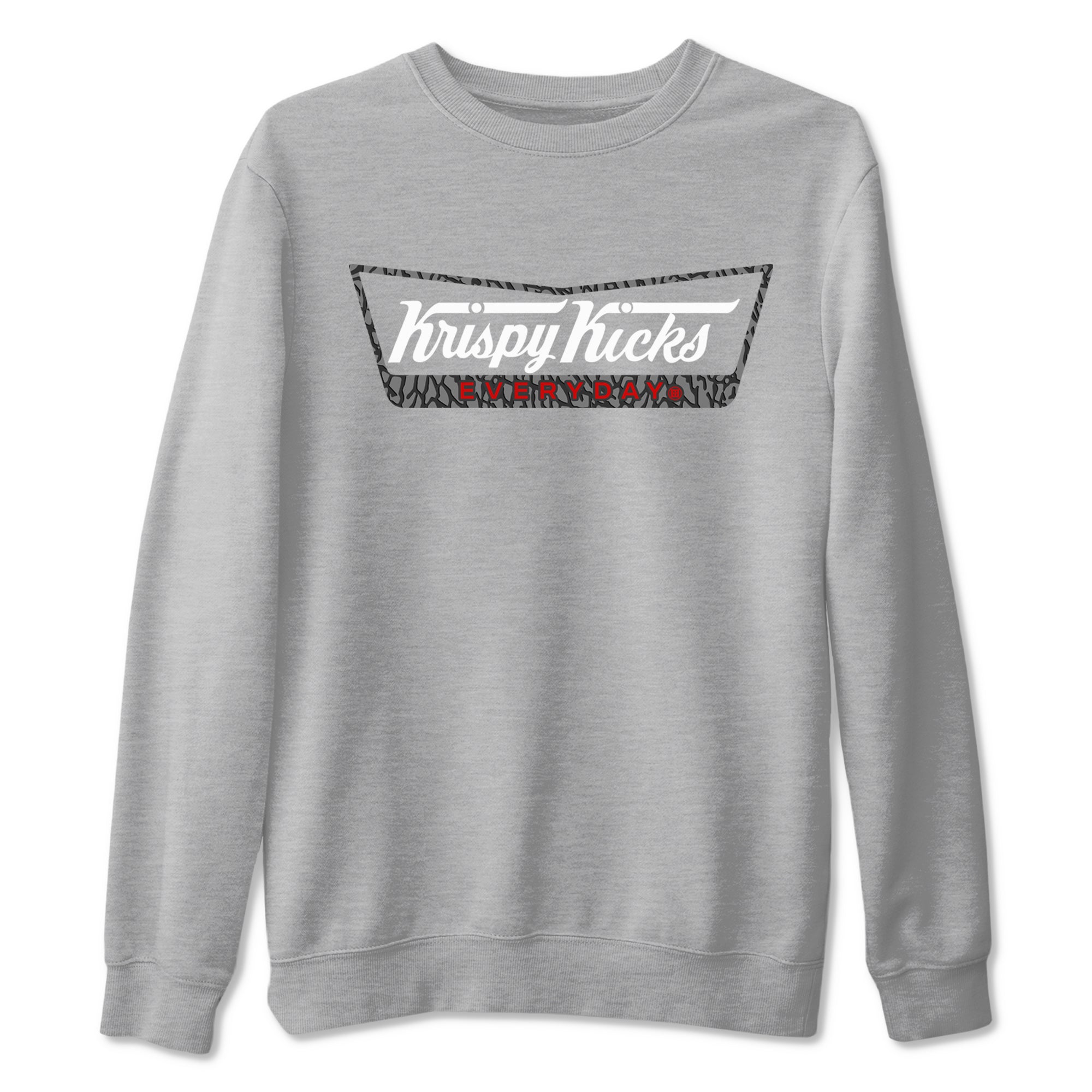 Krispy Kicks snkmatch Tees - Air Jordan 3 Cement Grey