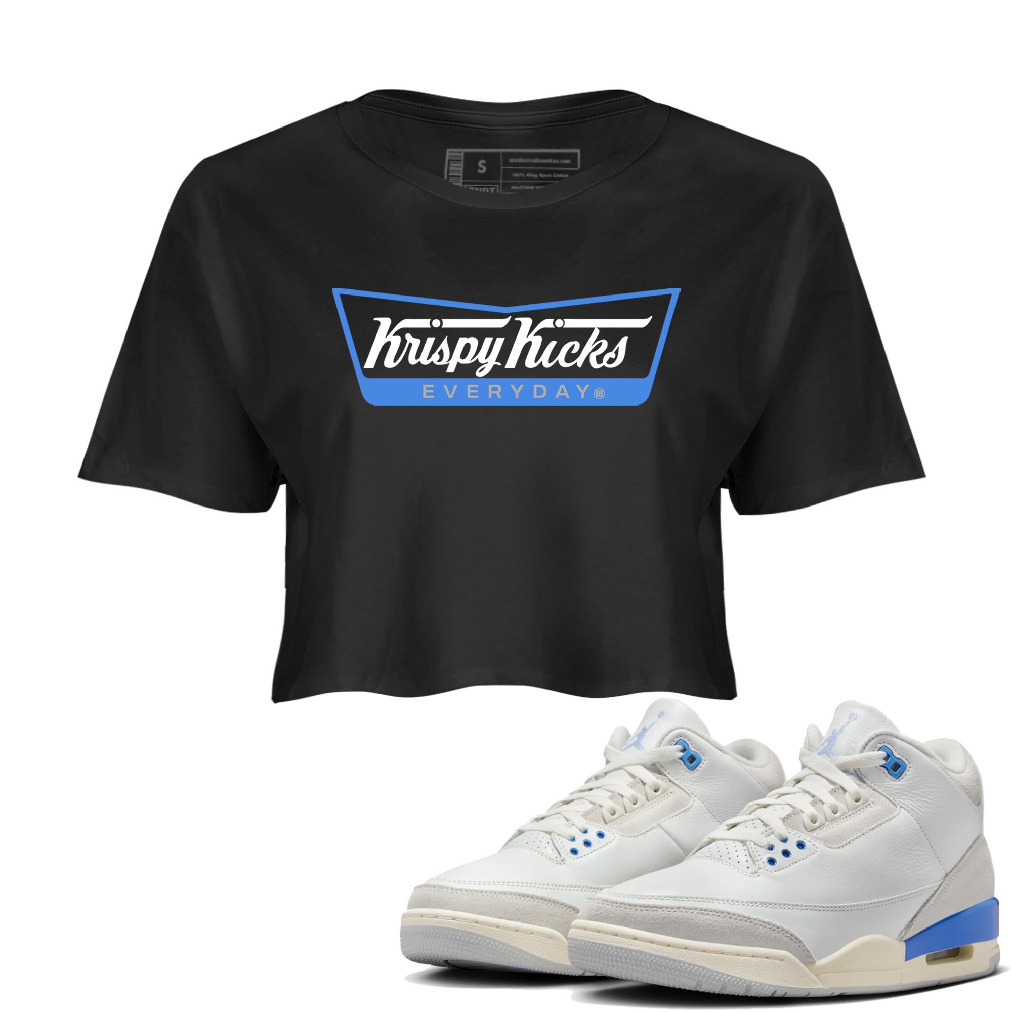 Krispy Kicks snkmatch Women's Top - Air Jordan 3 Lucky Shorts