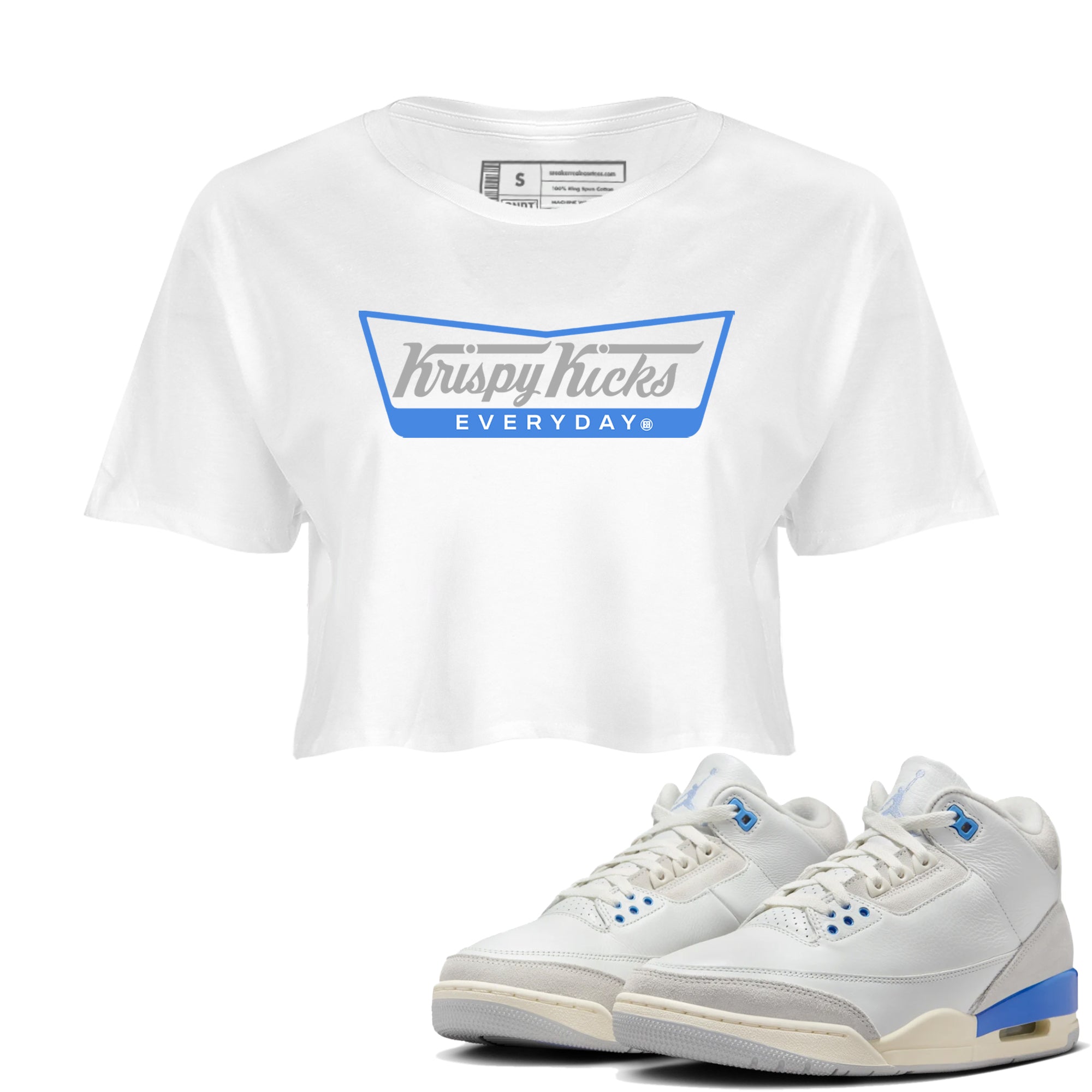 Krispy Kicks snkmatch Women's Top - Air Jordan 3 Lucky Shorts