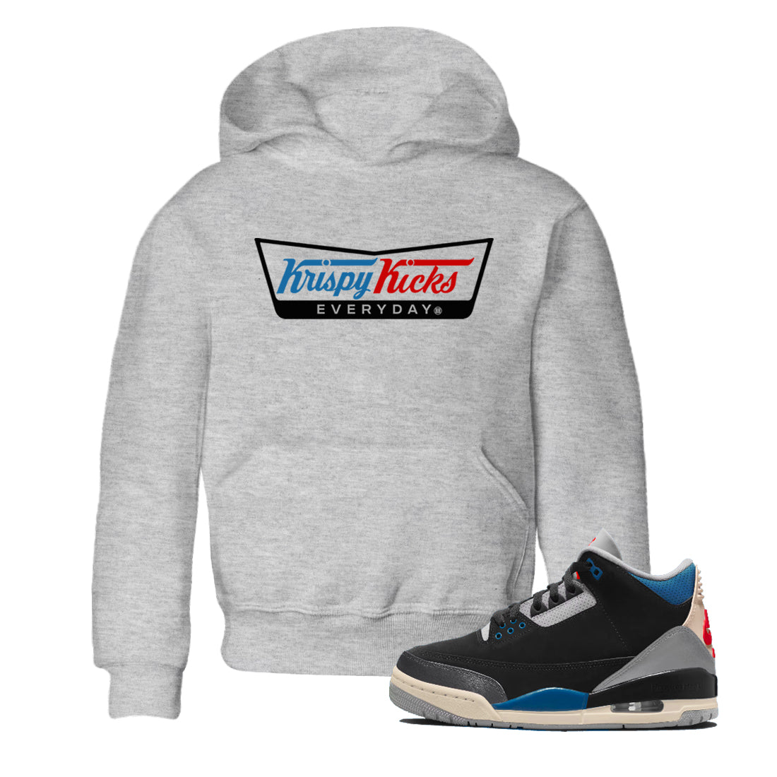 Krispy Kicks snkmatch Tees Kids - Air Jordan 3 Rare Air