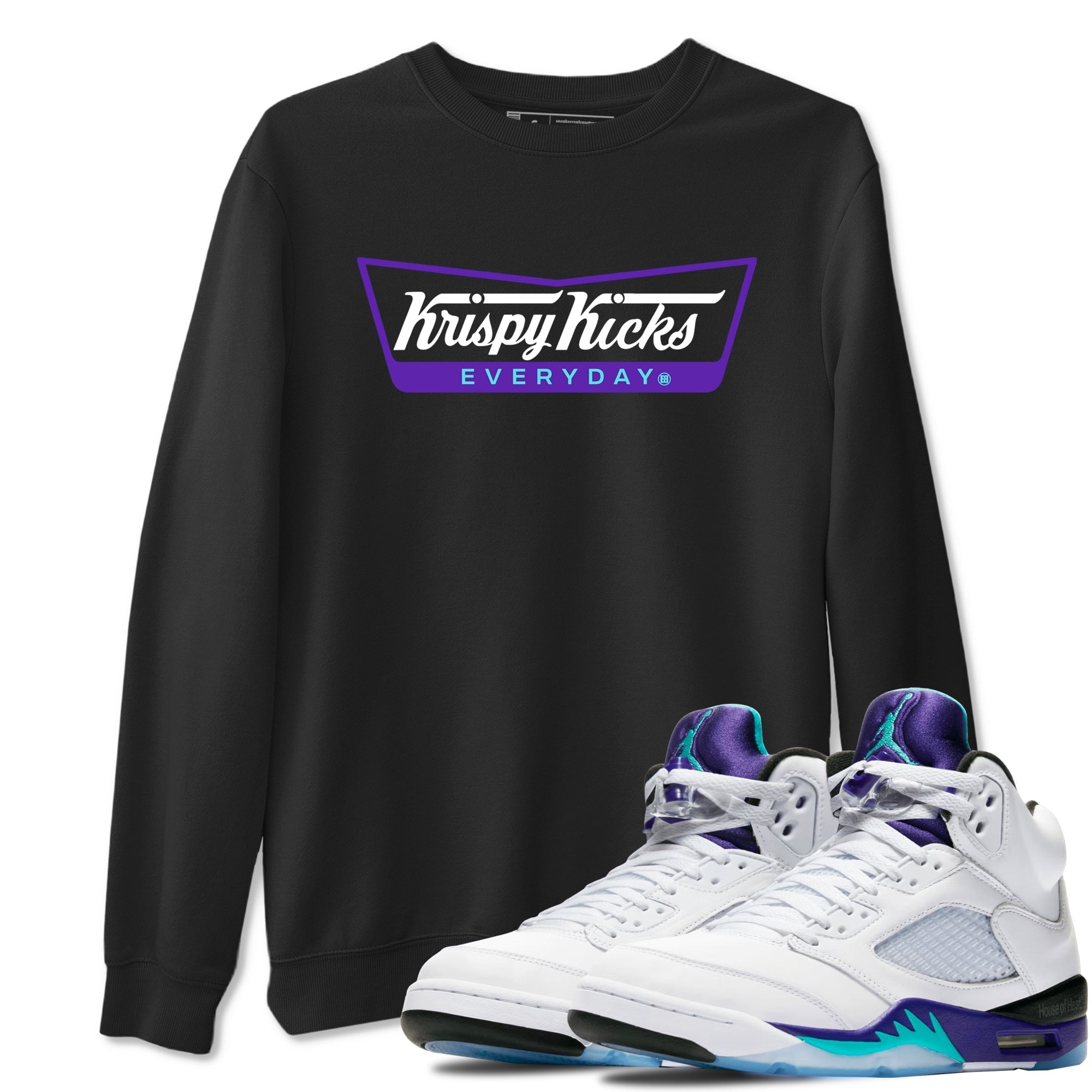 Krispy Kicks snkmatch Tees - Air Jordan 5 Grape