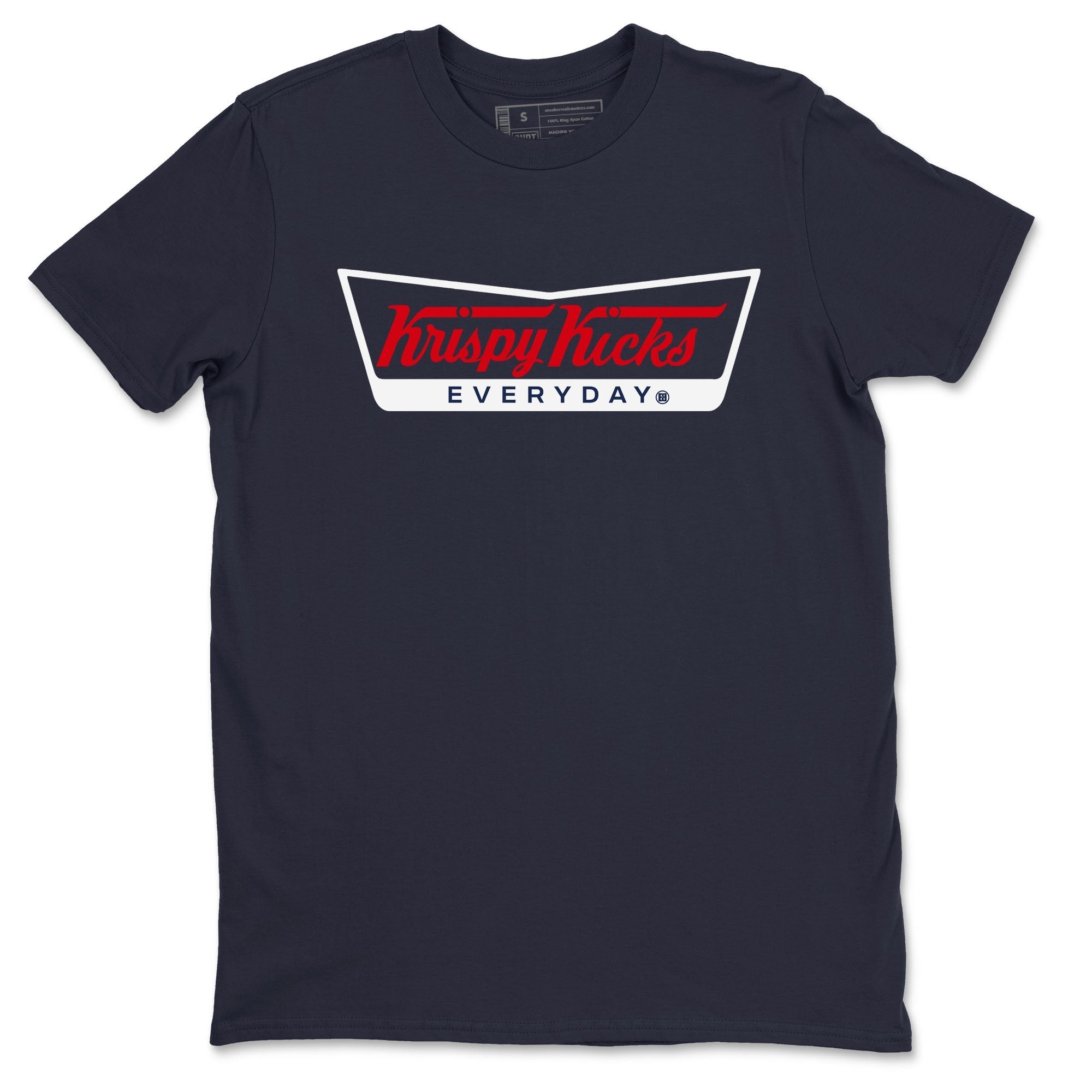 Krispy Kicks snkmatch Tees - Air Jordan 6 White And Midnight Navy