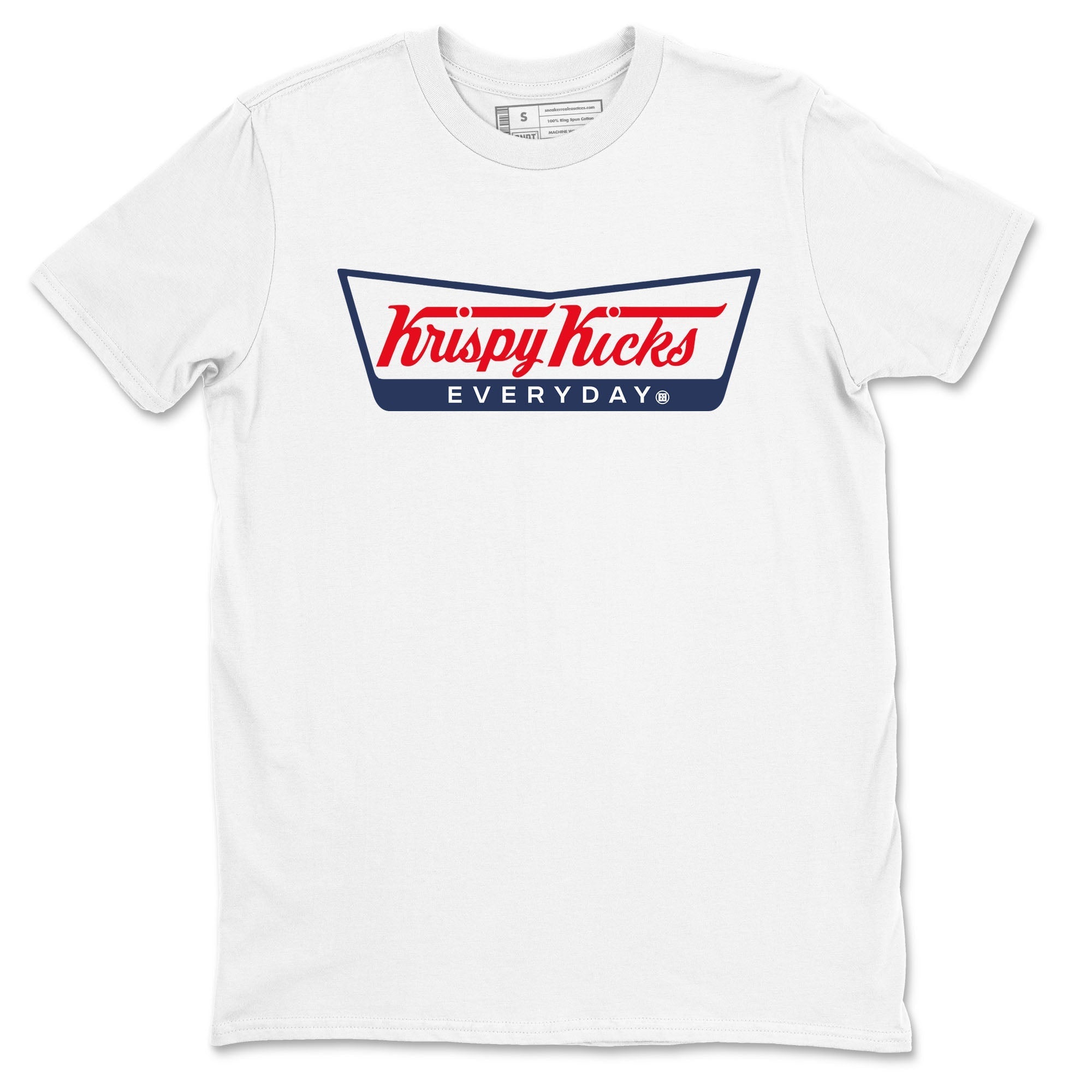 Krispy Kicks snkmatch Tees - Air Jordan 6 White And Midnight Navy