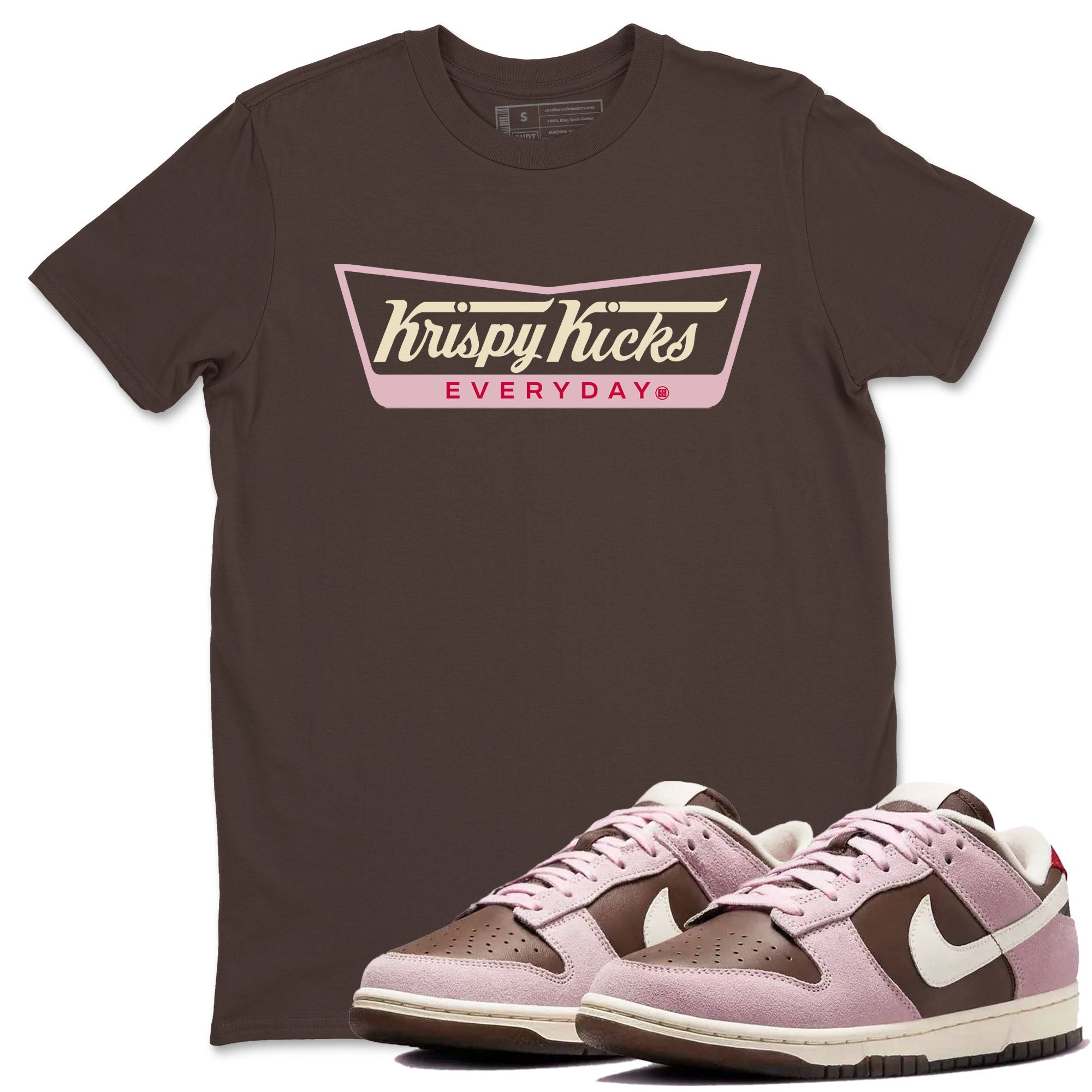 Krispy Kicks snkmatch Tees - Dunk Cacao Wow And Pink Foam