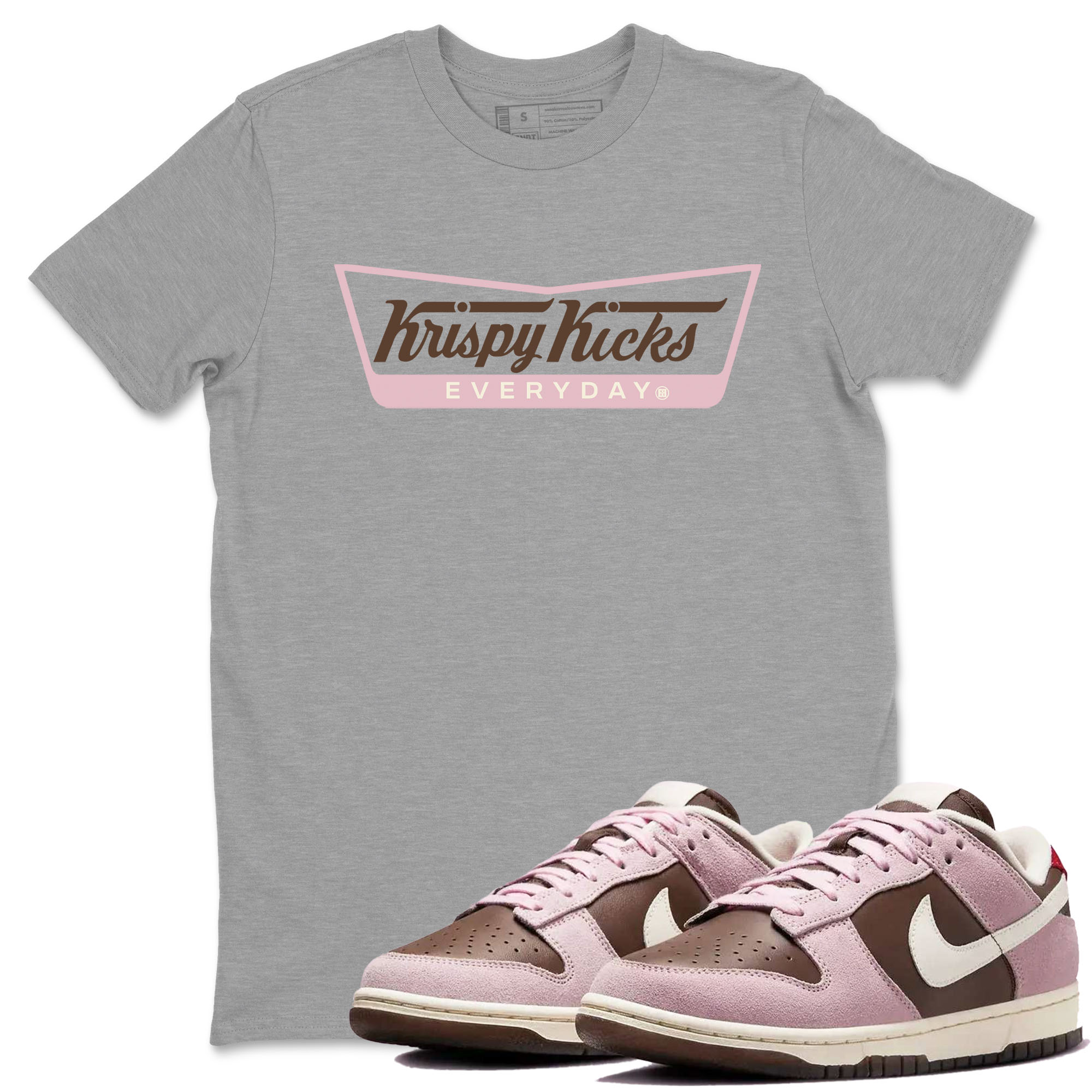 Krispy Kicks snkmatch Tees - Dunk Cacao Wow And Pink Foam