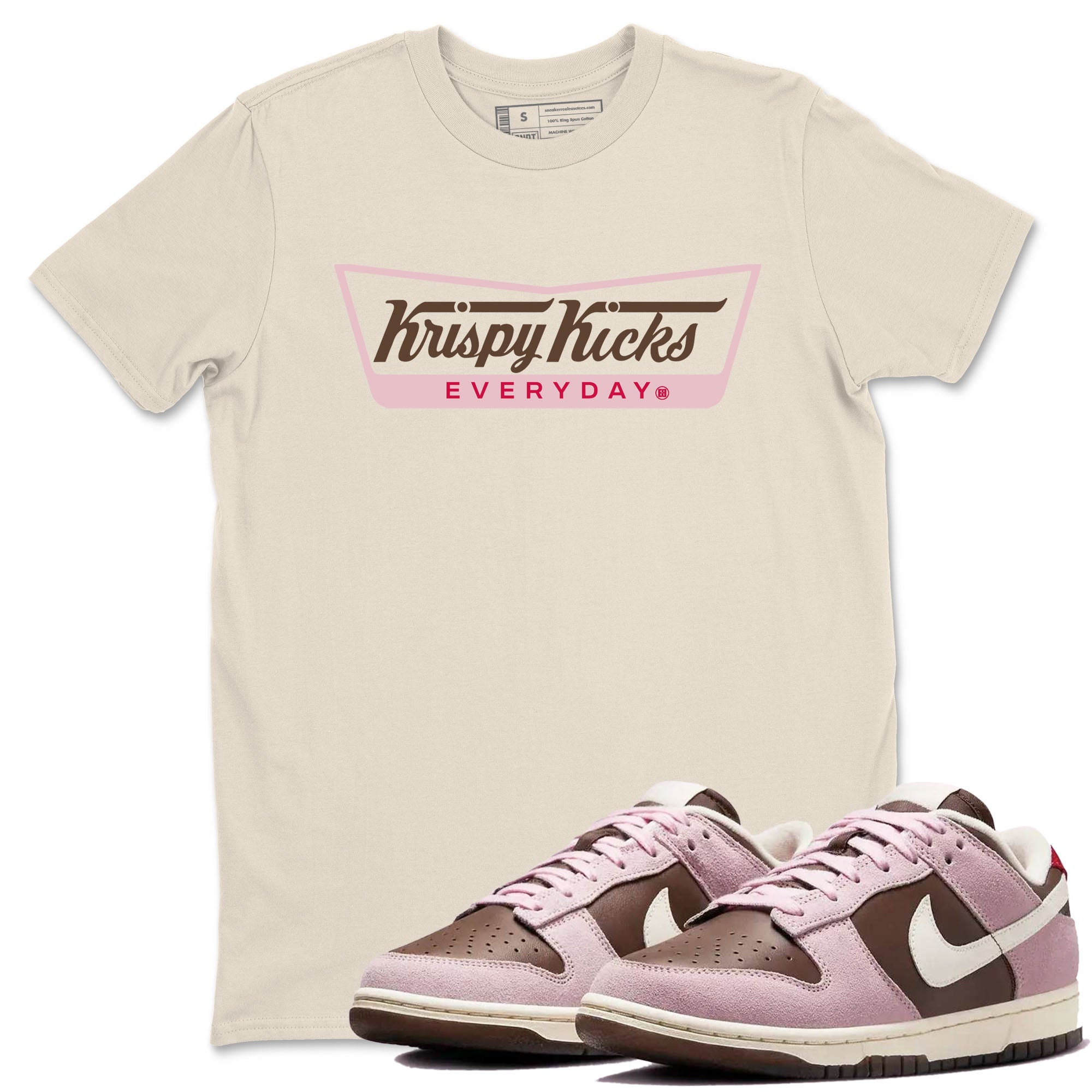 Krispy Kicks snkmatch Tees - Dunk Cacao Wow And Pink Foam