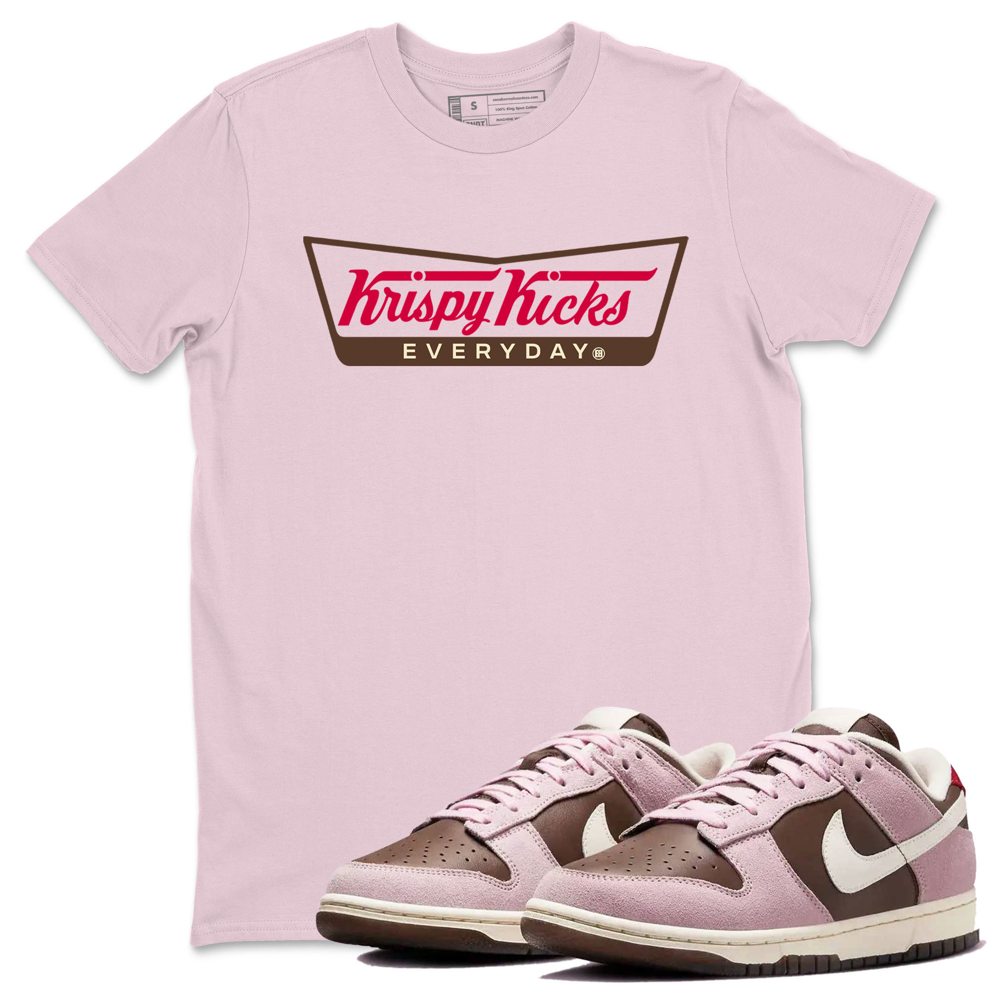 Krispy Kicks snkmatch Tees - Dunk Cacao Wow And Pink Foam