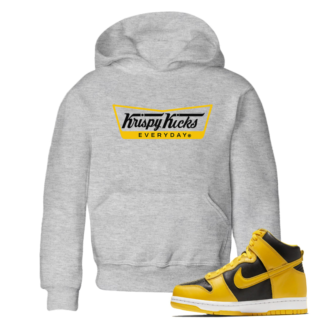 Krispy Kicks snkmatch Tees Kids - Dunk High Pollen