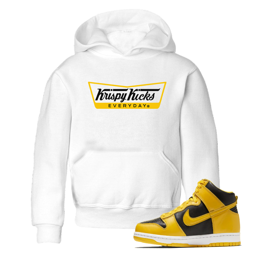 Krispy Kicks snkmatch Tees Kids - Dunk High Pollen