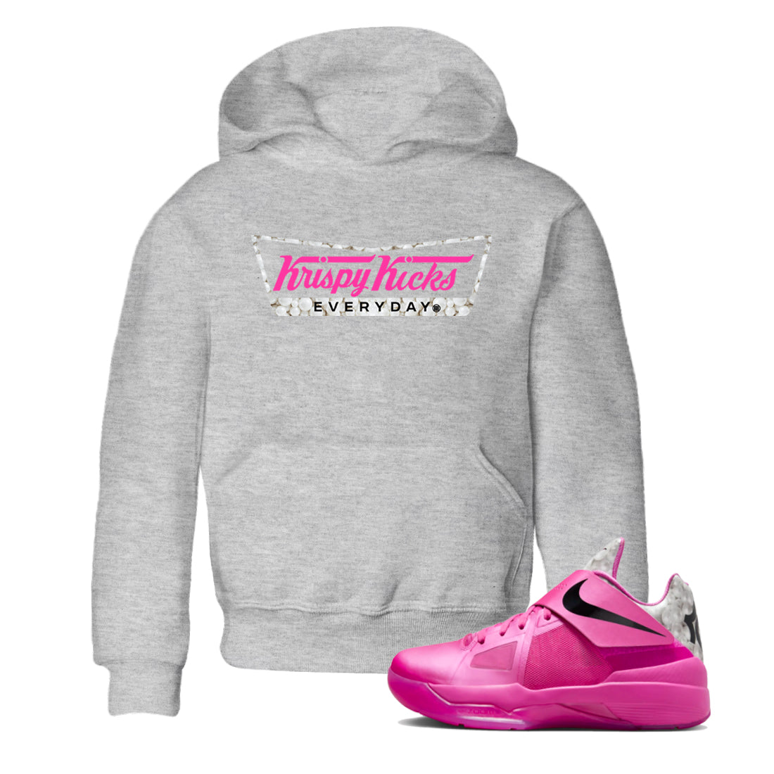 Krispy Kicks snkmatch Tees Kids - Nike KD 4 Aunt Pearl