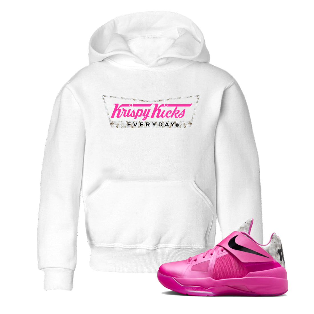Krispy Kicks snkmatch Tees Kids - Nike KD 4 Aunt Pearl