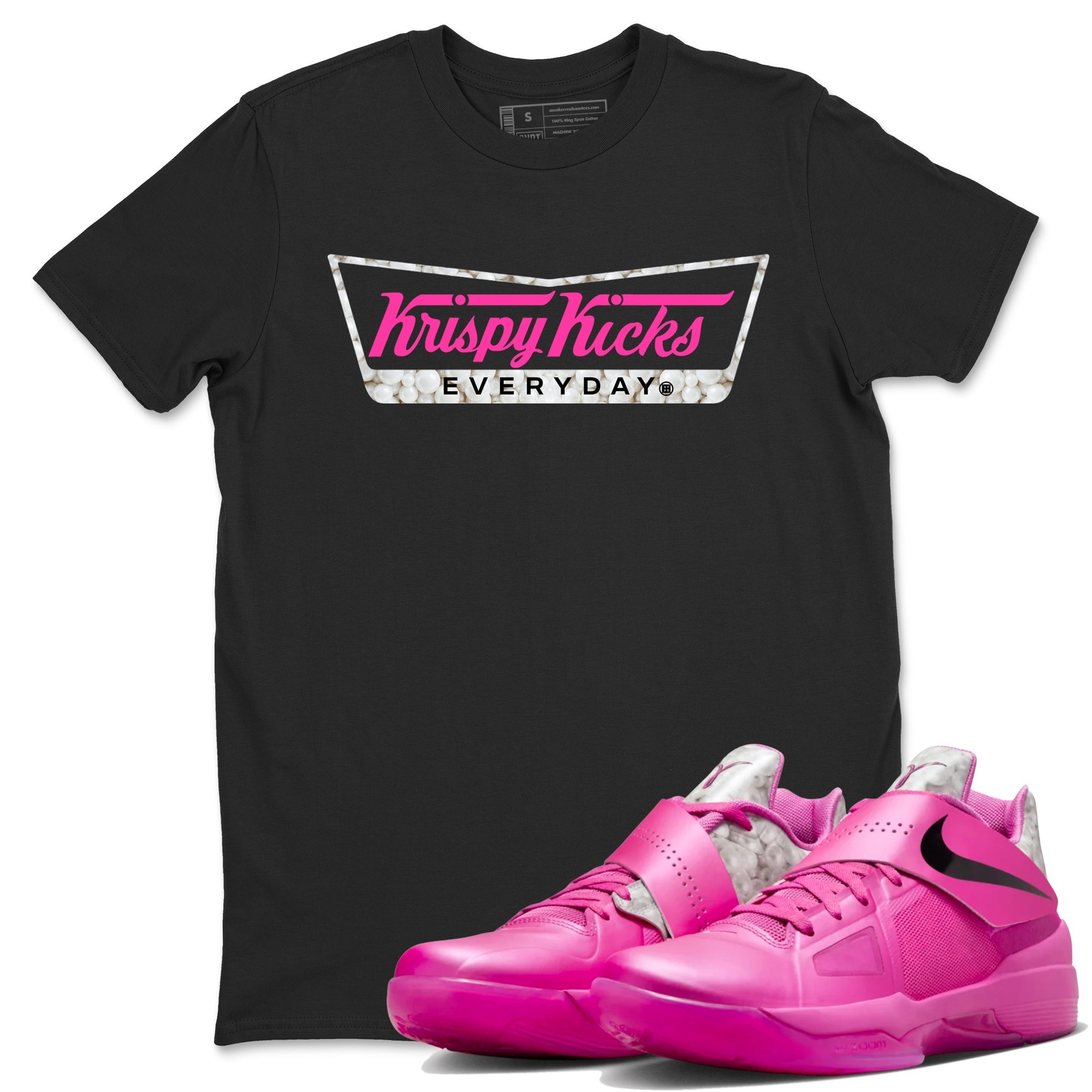 Krispy Kicks snkmatch Tees - Nike KD 4 Aunt Pearl