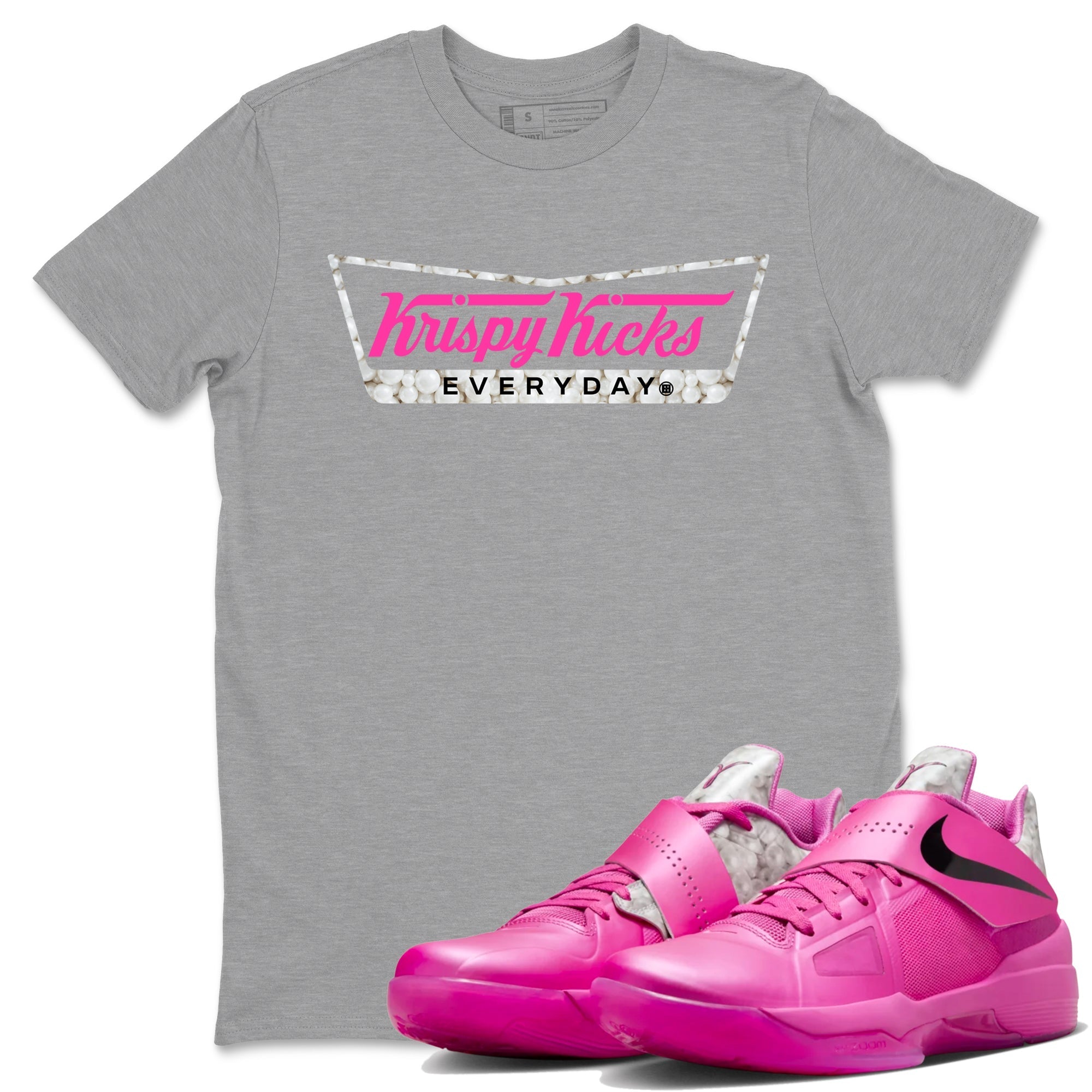 Krispy Kicks snkmatch Tees - Nike KD 4 Aunt Pearl