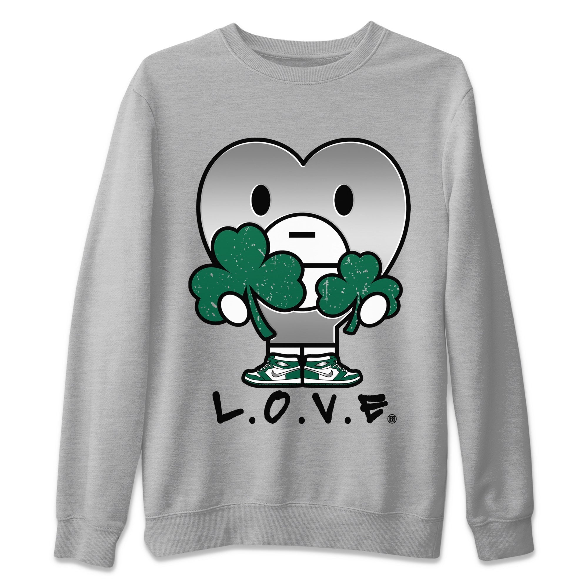 L.O.V.E Unisex Tops - Air Jordan 1 Gorge Green