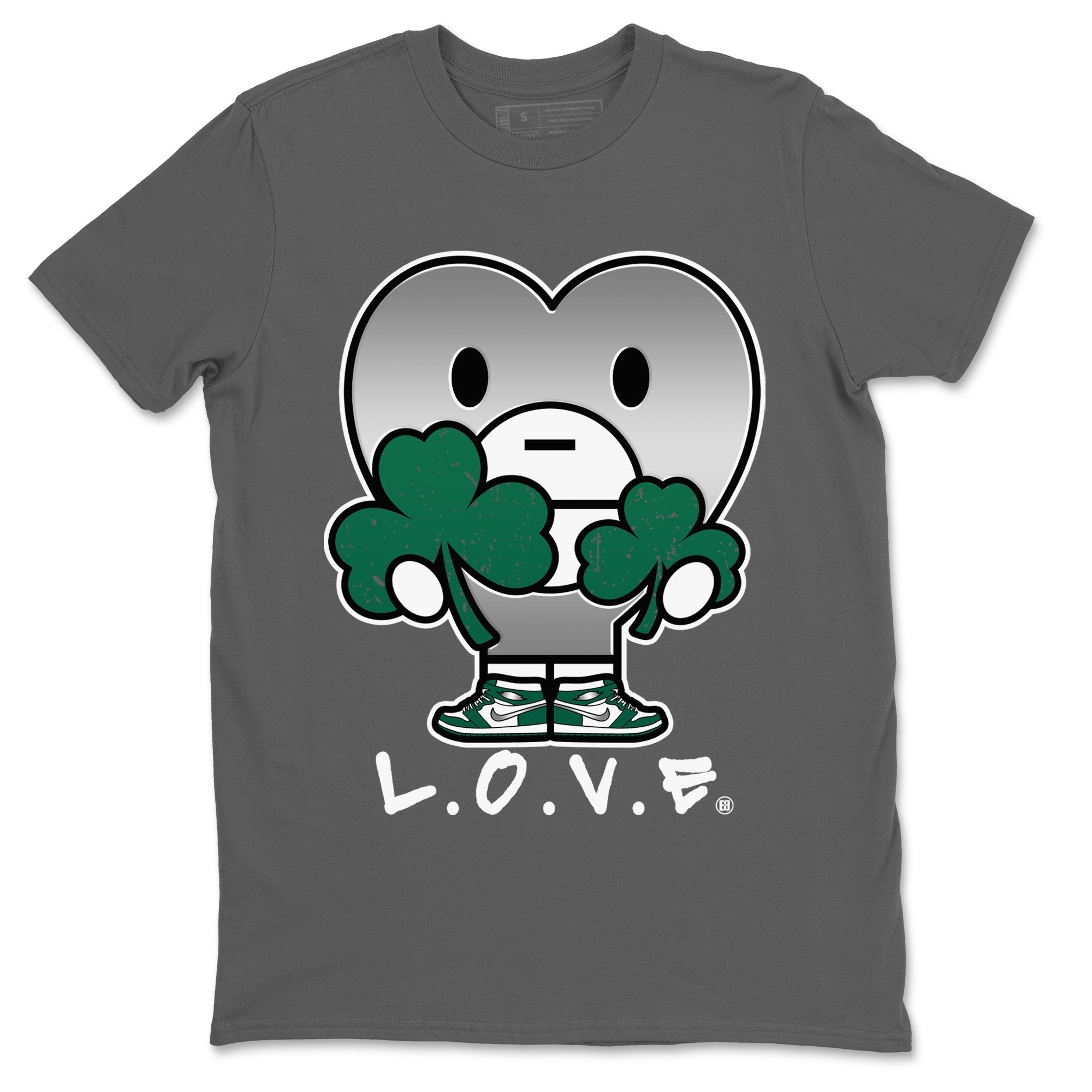 L.O.V.E Unisex Tops - Air Jordan 1 Gorge Green