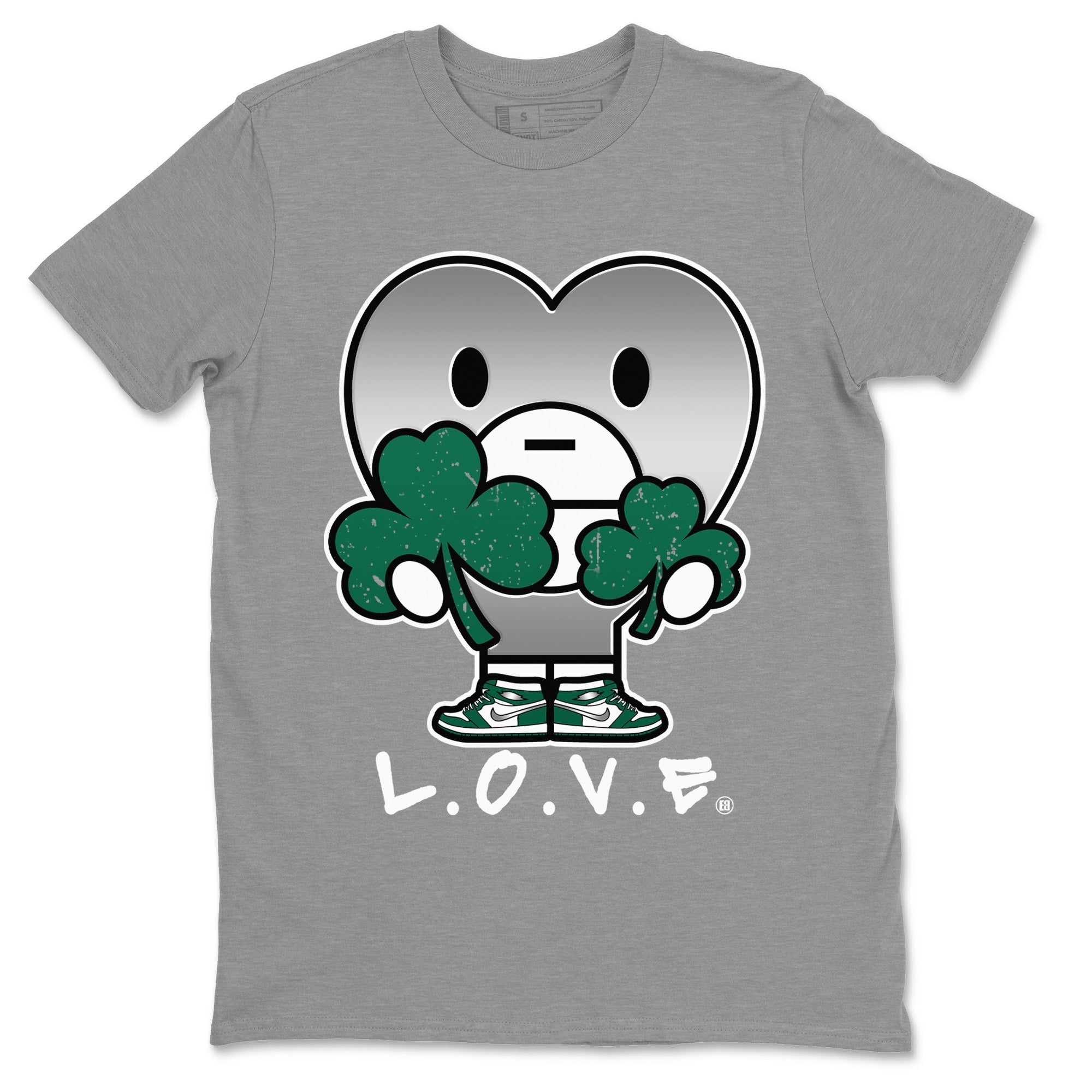 L.O.V.E Unisex Tops - Air Jordan 1 Gorge Green