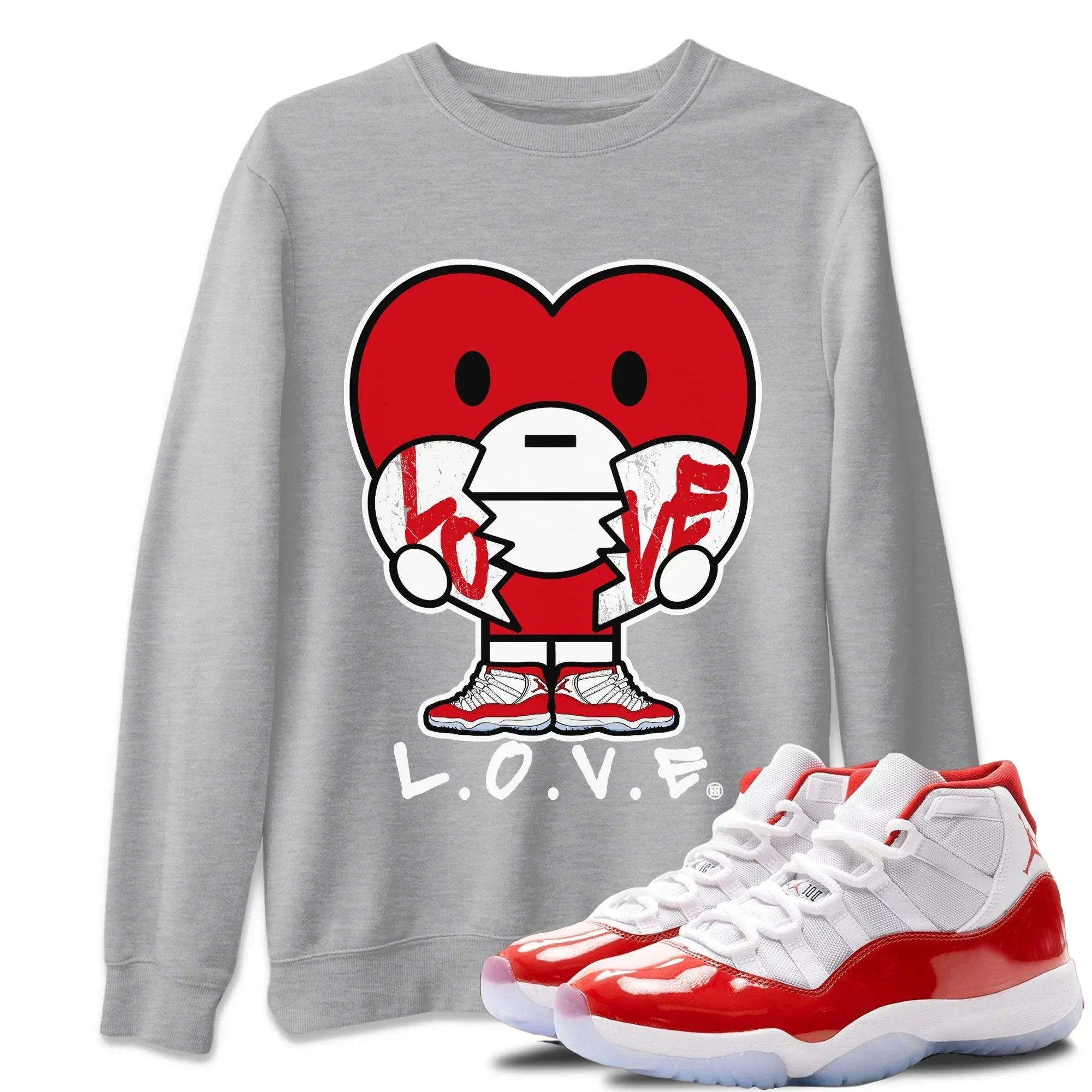 L.O.V.E Unisex Tops - Air Jordan 11 Cherry
