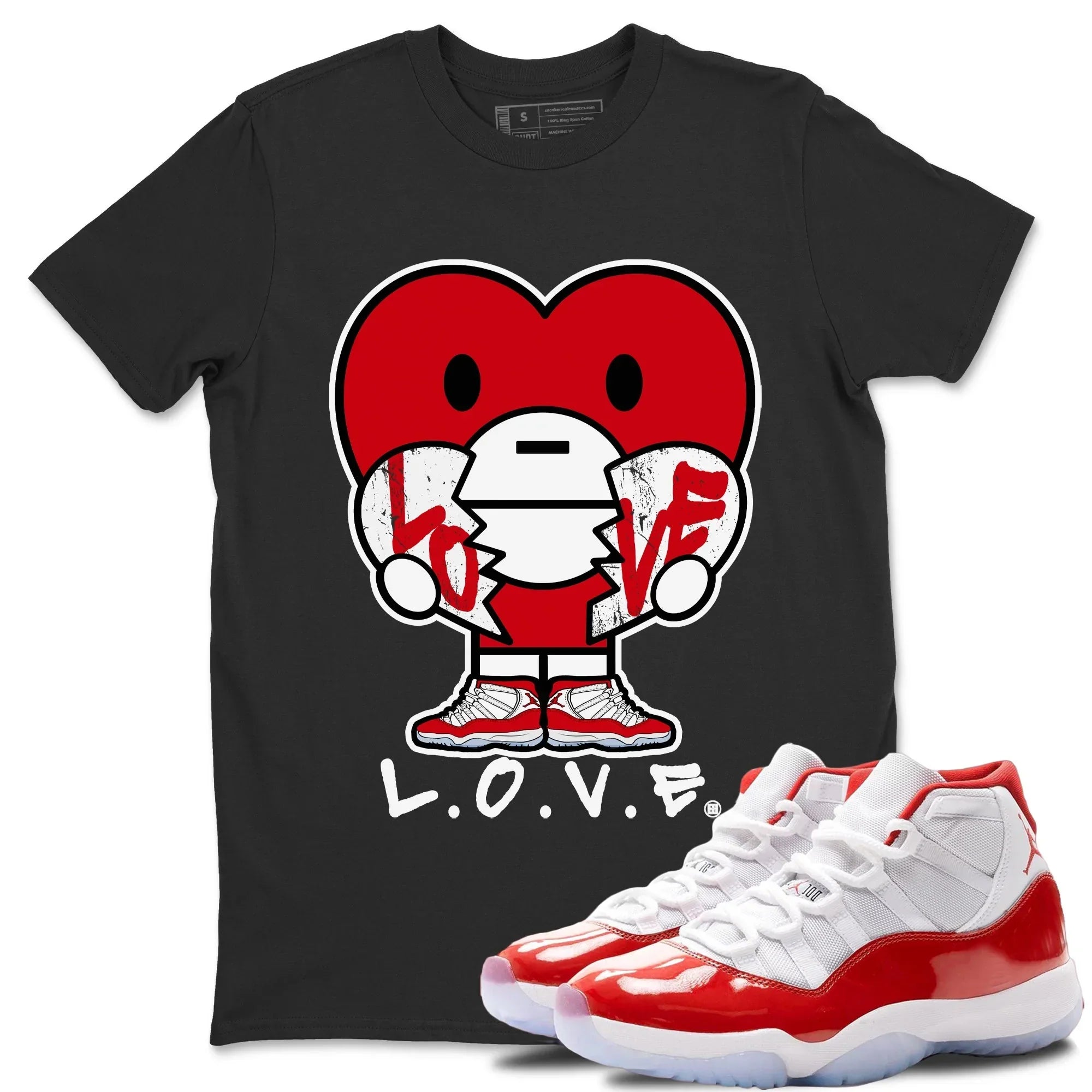 L.O.V.E Unisex Tops - Air Jordan 11 Cherry