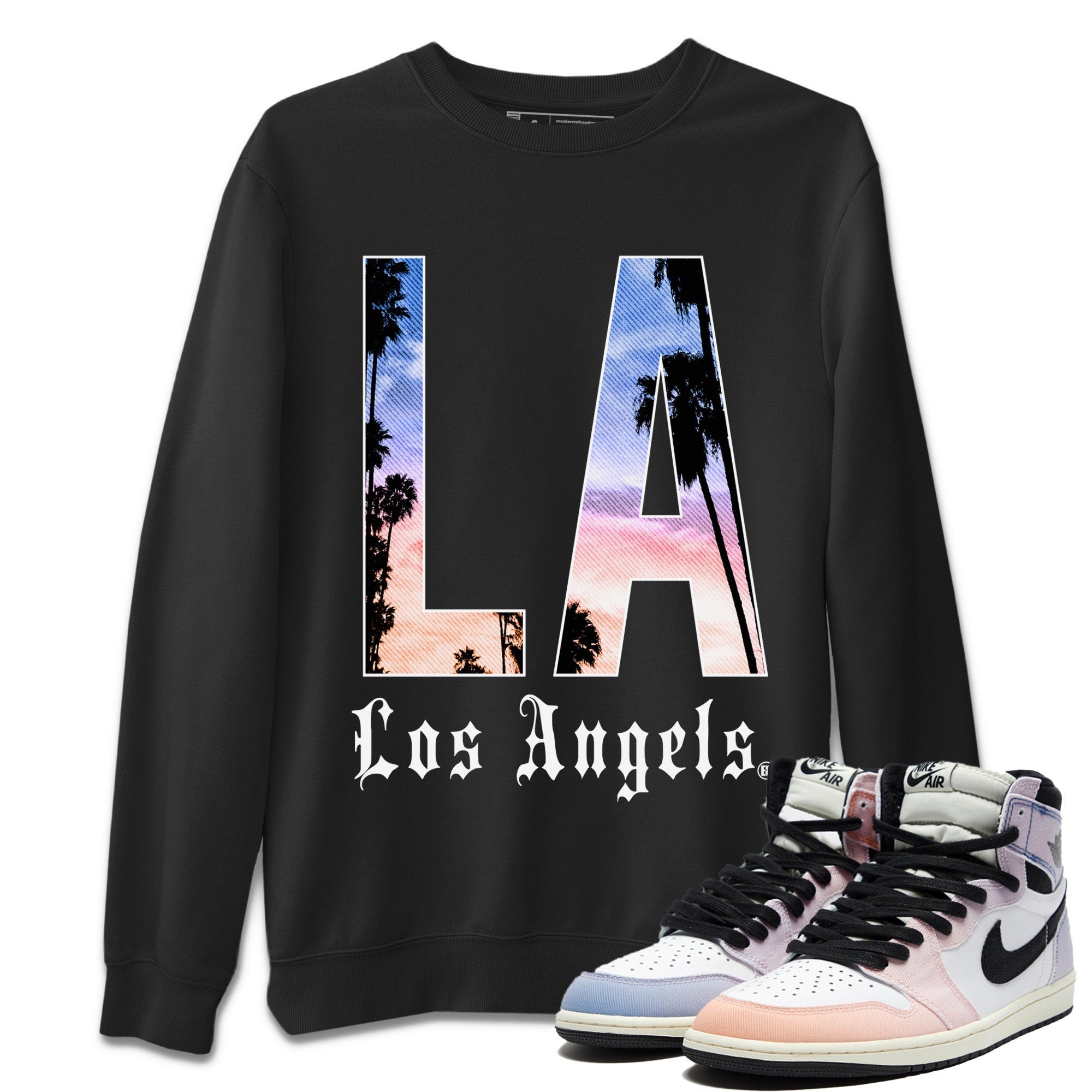 LA Los Angeles Unisex Tops - Air Jordan 1 Skyline