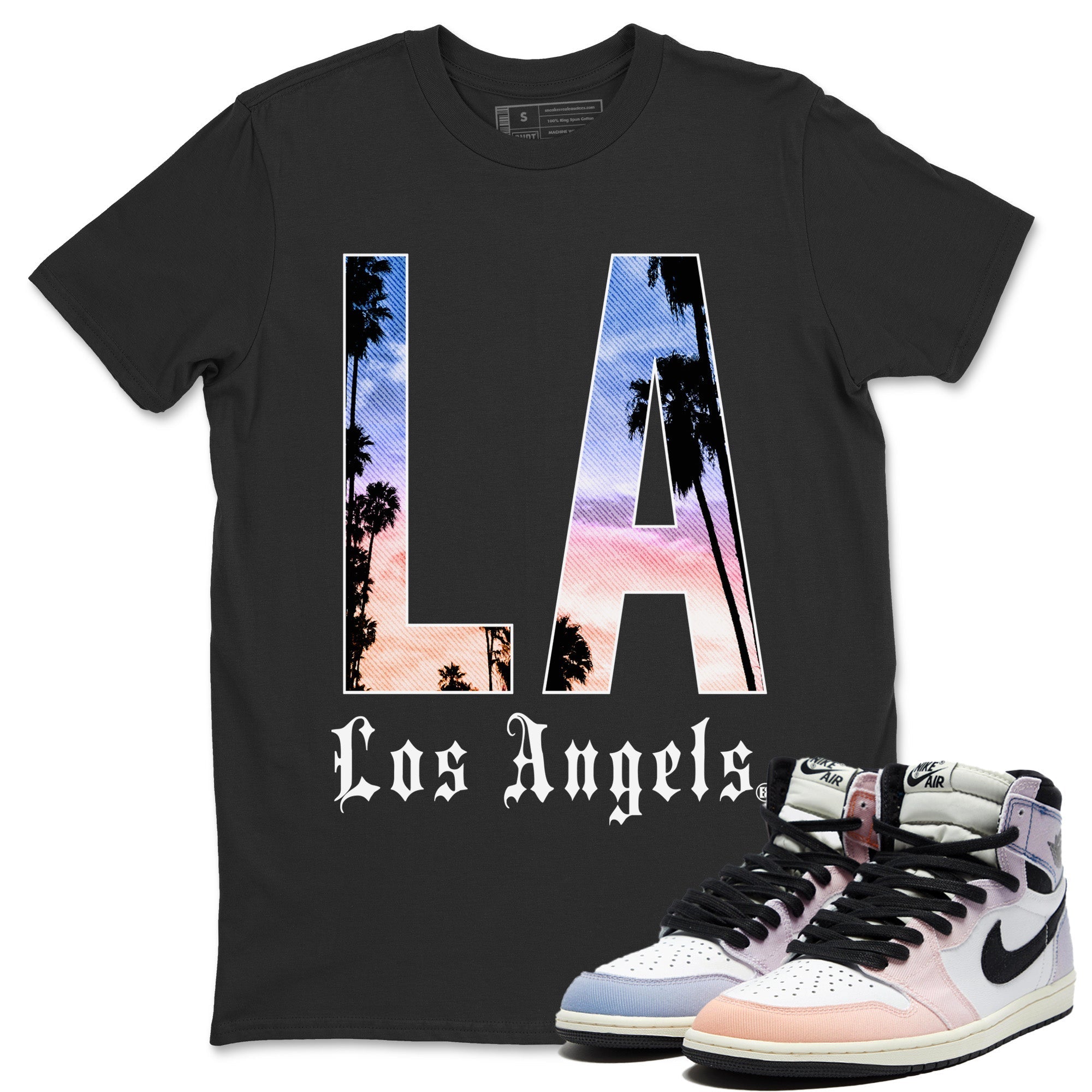 LA Los Angeles Unisex Tops - Air Jordan 1 Skyline