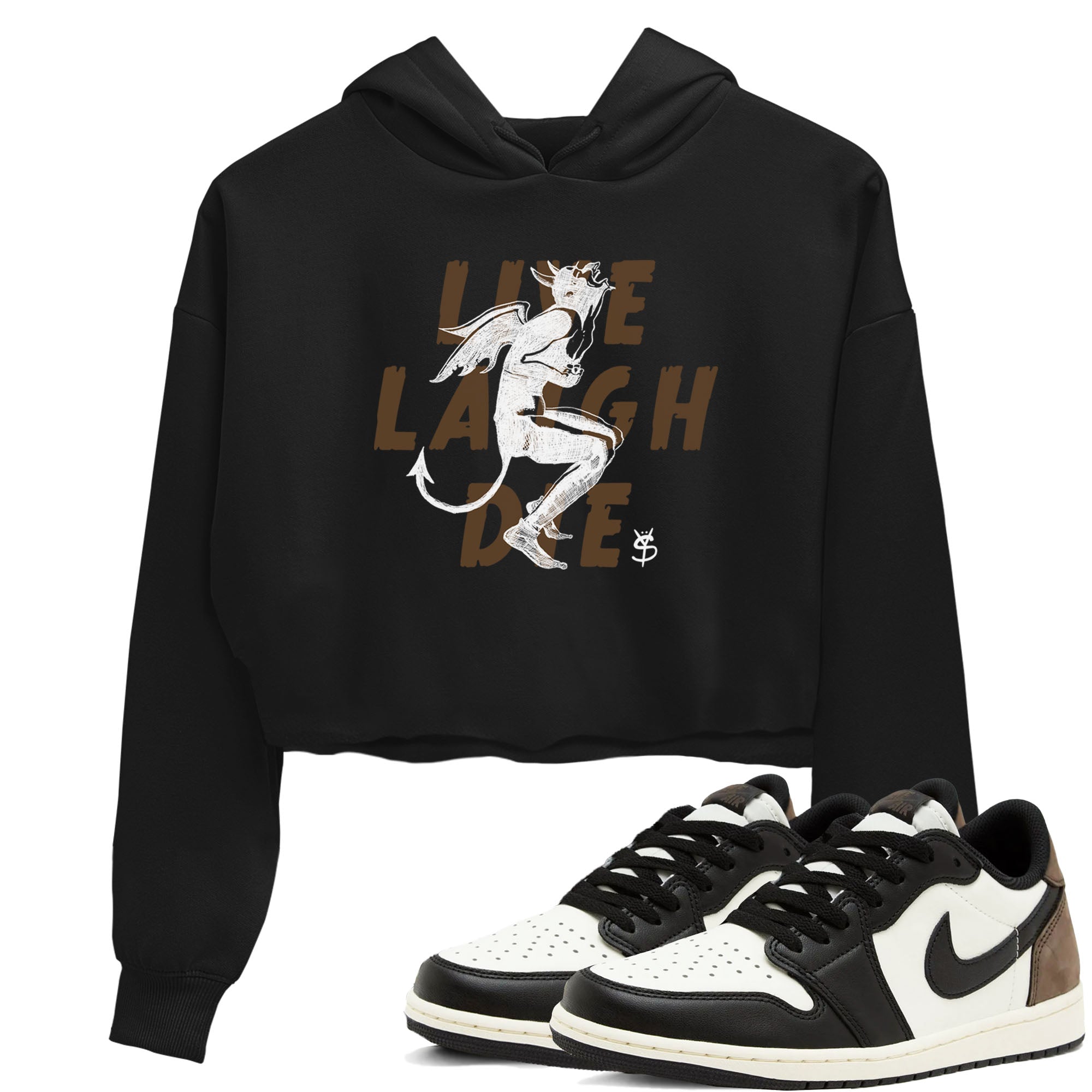 Laughing Devil snkmatch Women's Top - Air Jordan 1 Mocha