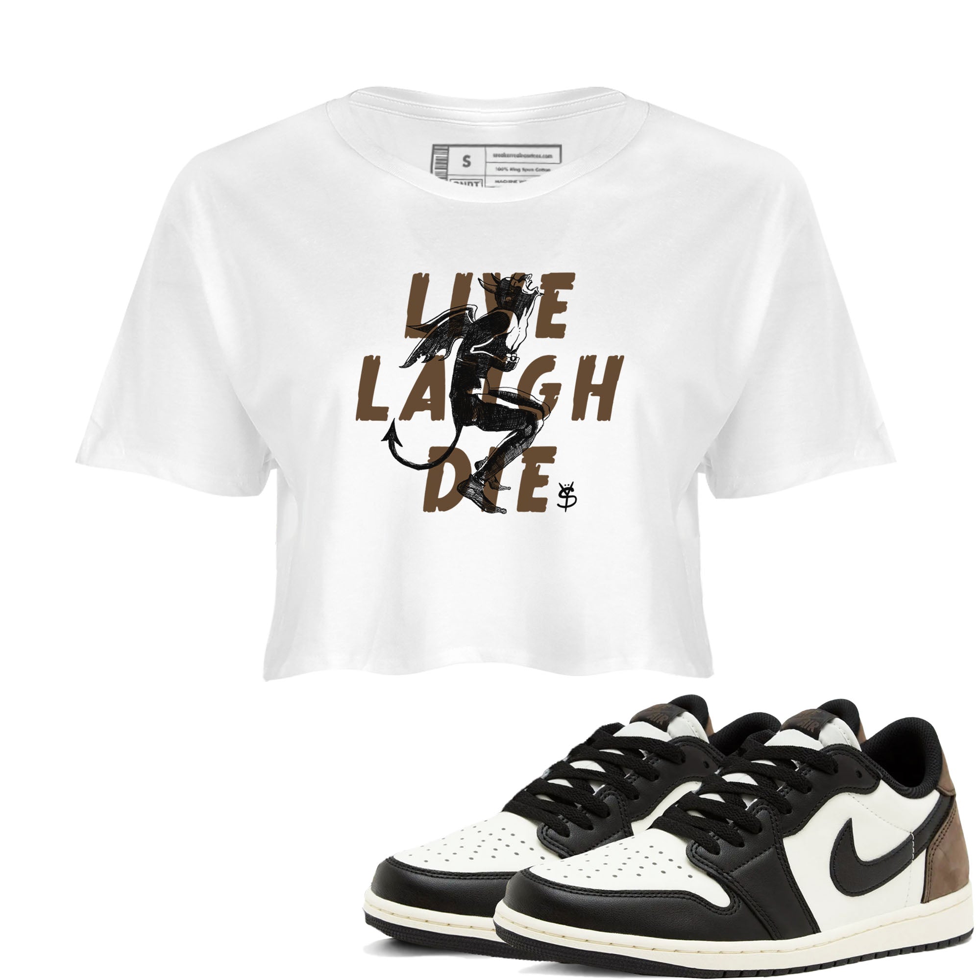Laughing Devil snkmatch Women's Top - Air Jordan 1 Mocha