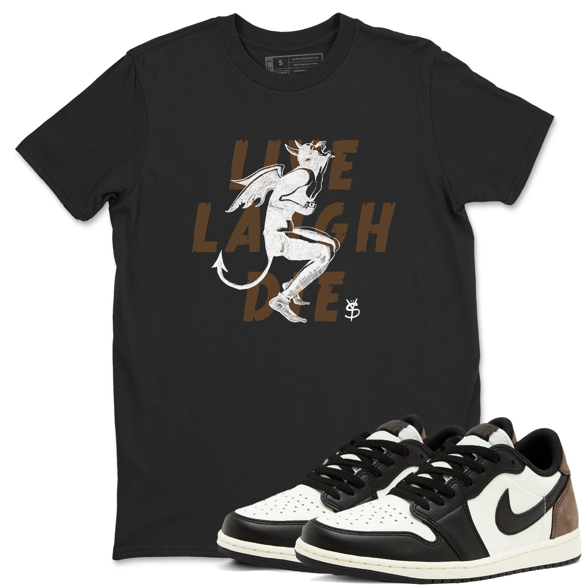 Laughing Devil snkmatch Tees - Air Jordan 1 Mocha