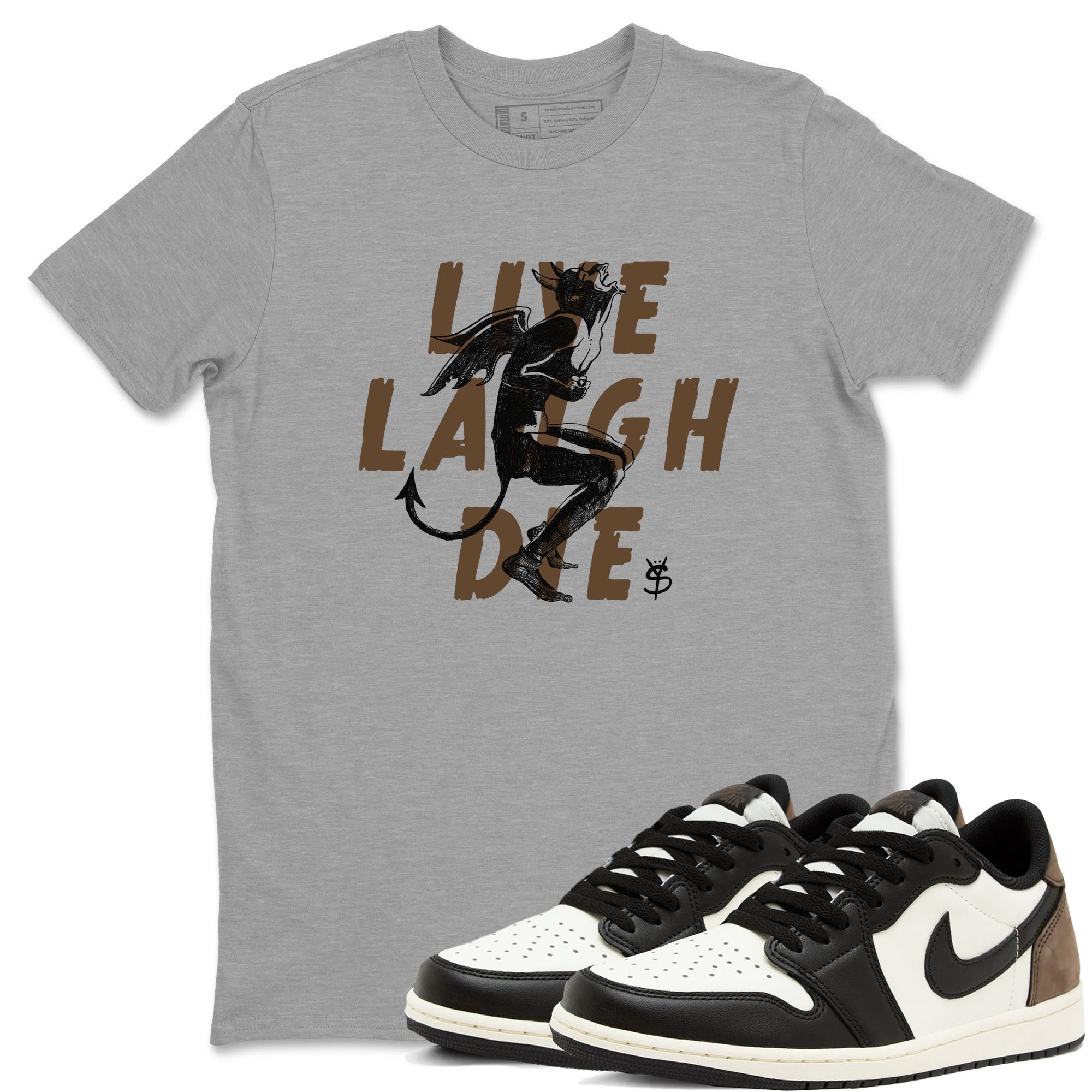 Laughing Devil snkmatch Tees - Air Jordan 1 Mocha
