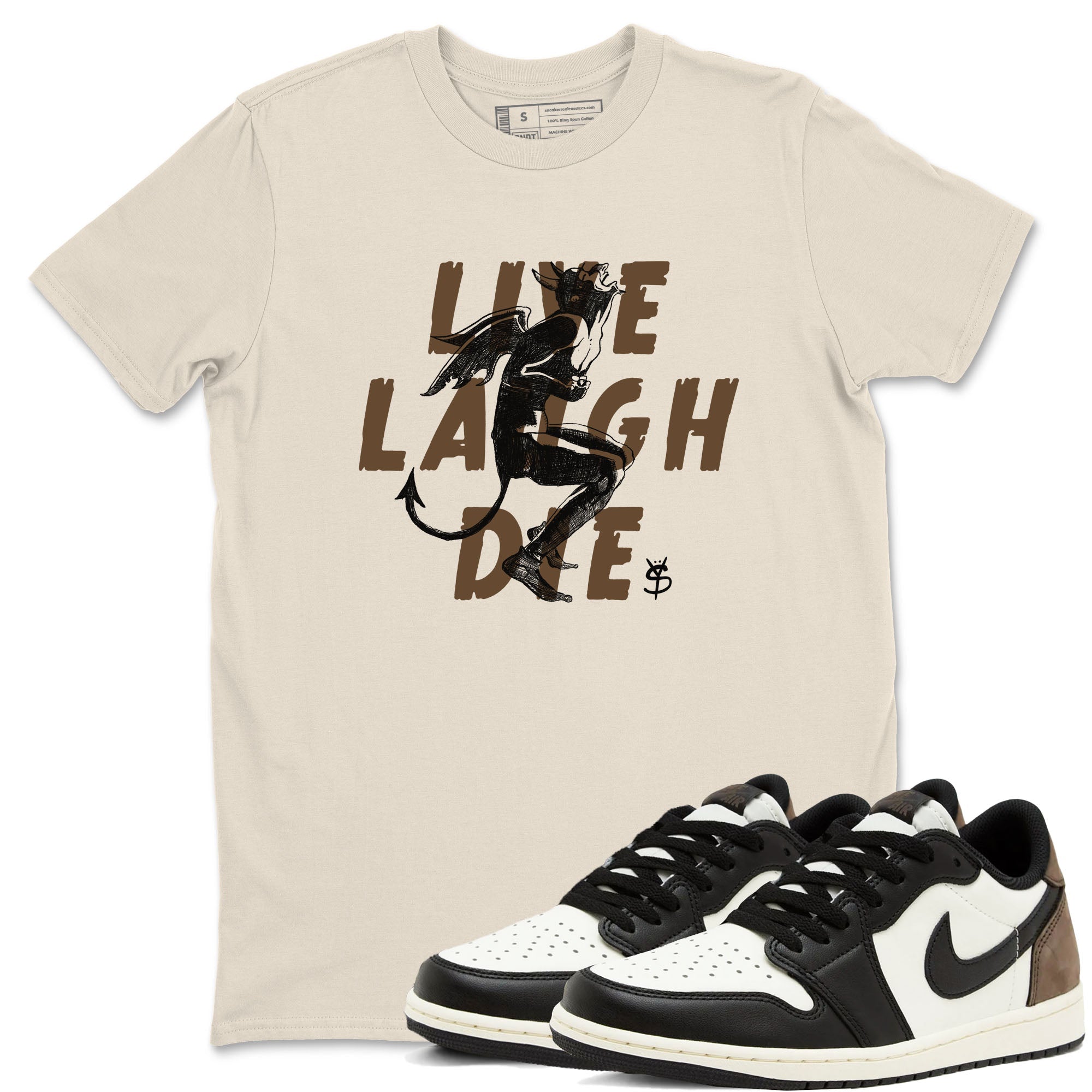 Laughing Devil snkmatch Tees - Air Jordan 1 Mocha