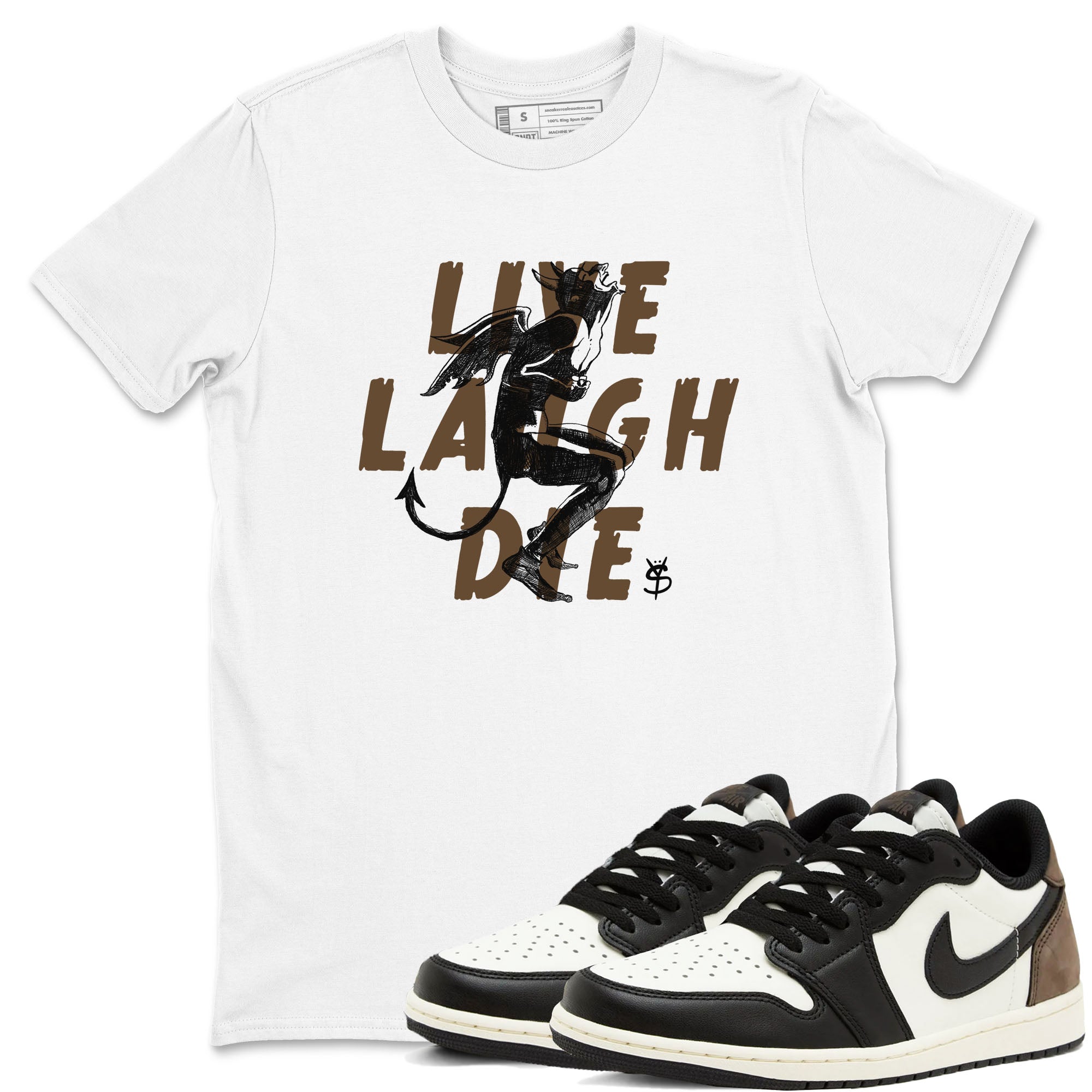Laughing Devil snkmatch Tees - Air Jordan 1 Mocha