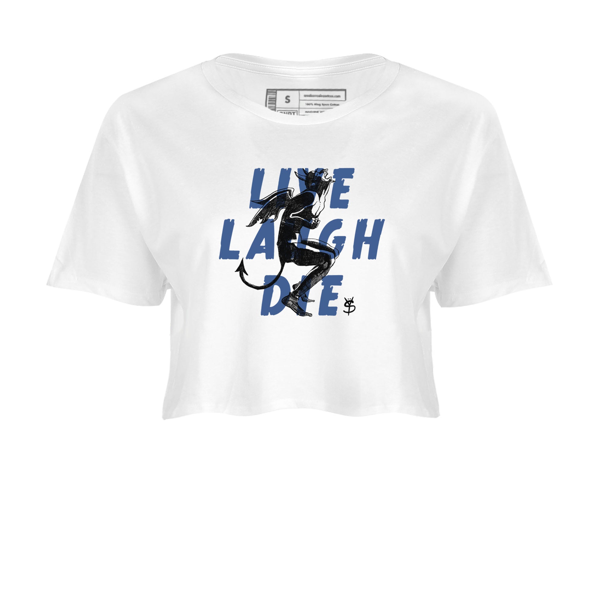 Laughing Devil snkmatch Women's Top - Air Jordan 11 Diffused Blue