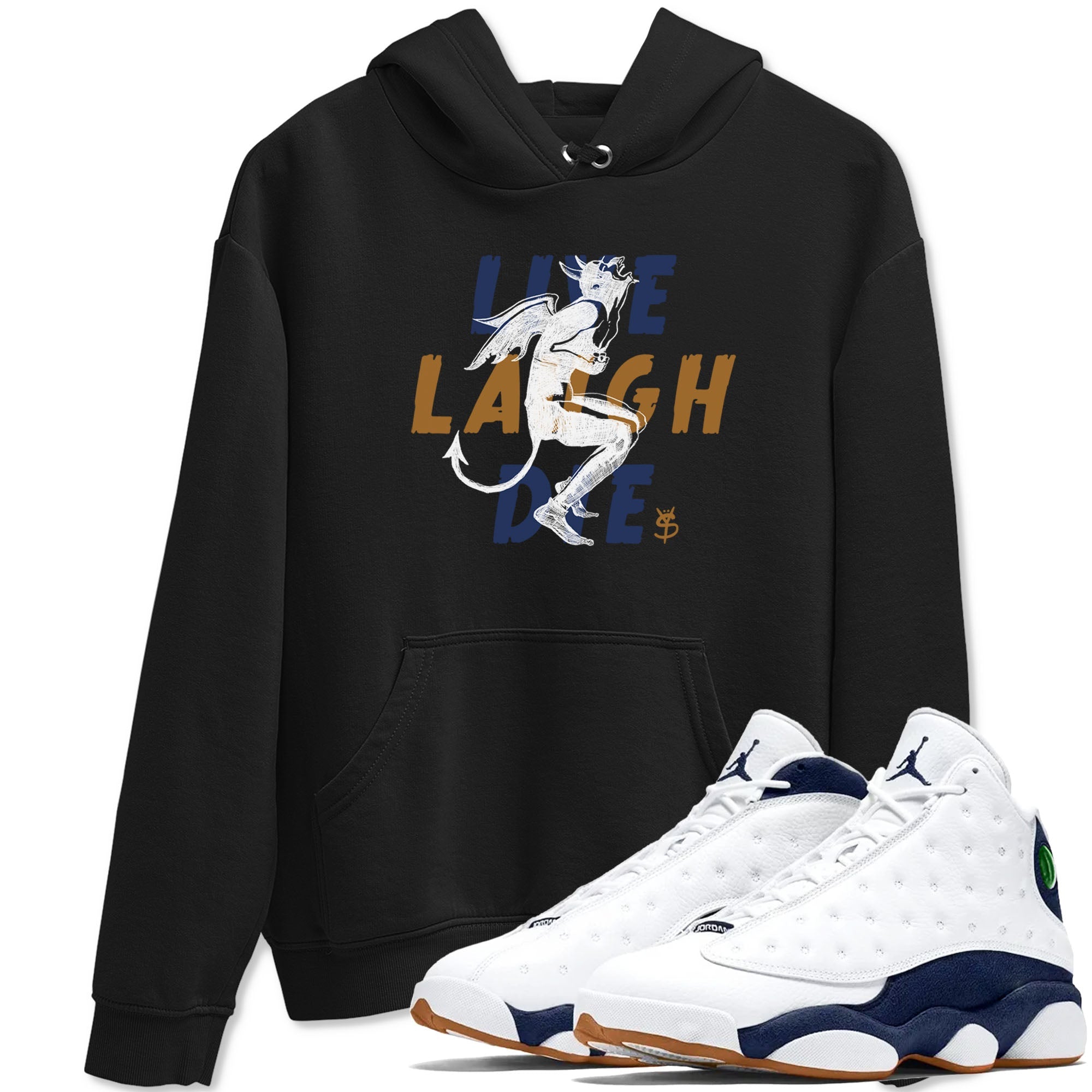 Laughing Devil snkmatch Tees - Air Jordan 13 Midnight Navy
