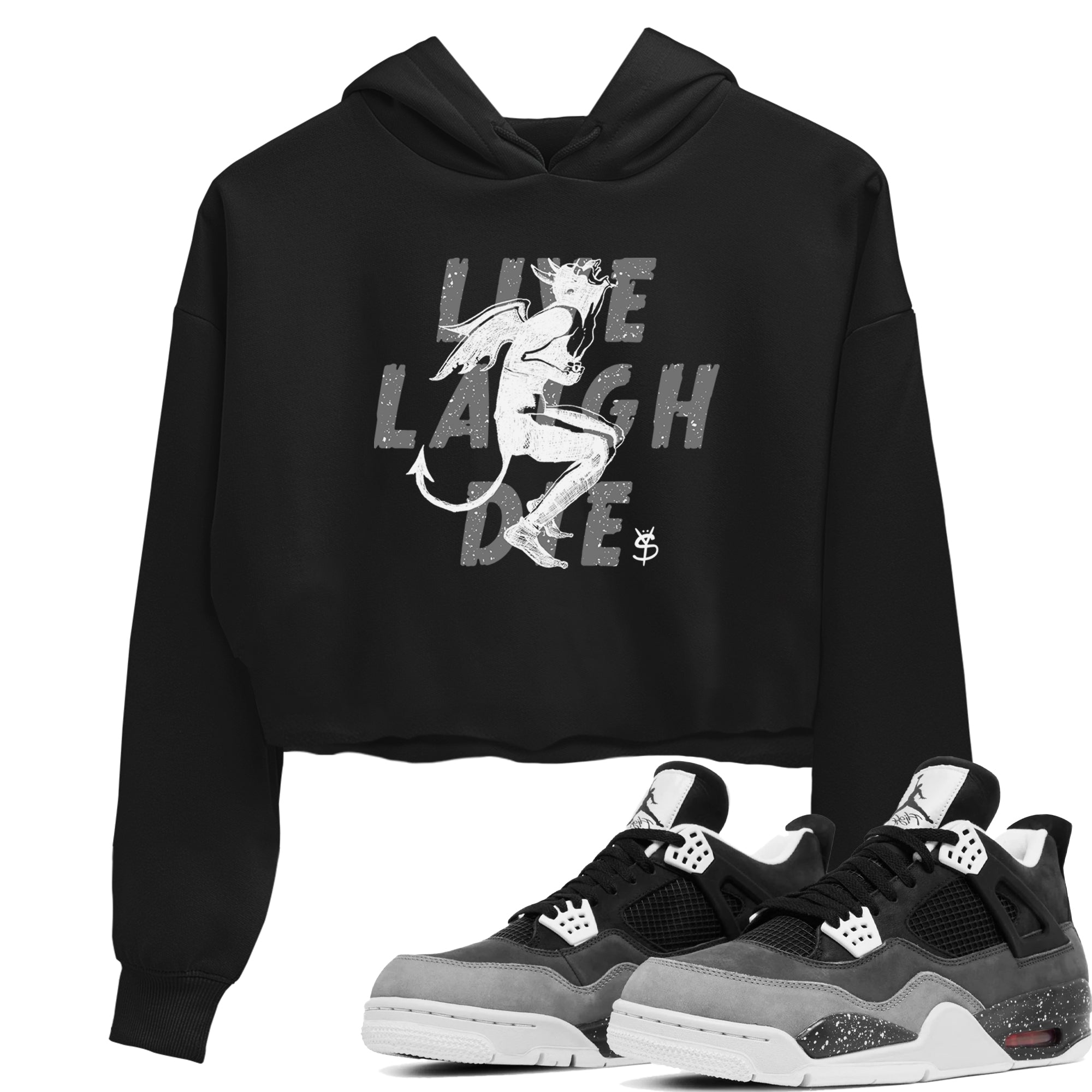 Laughing Devil snkmatch Women's Top - Air Jordan 4 Fear