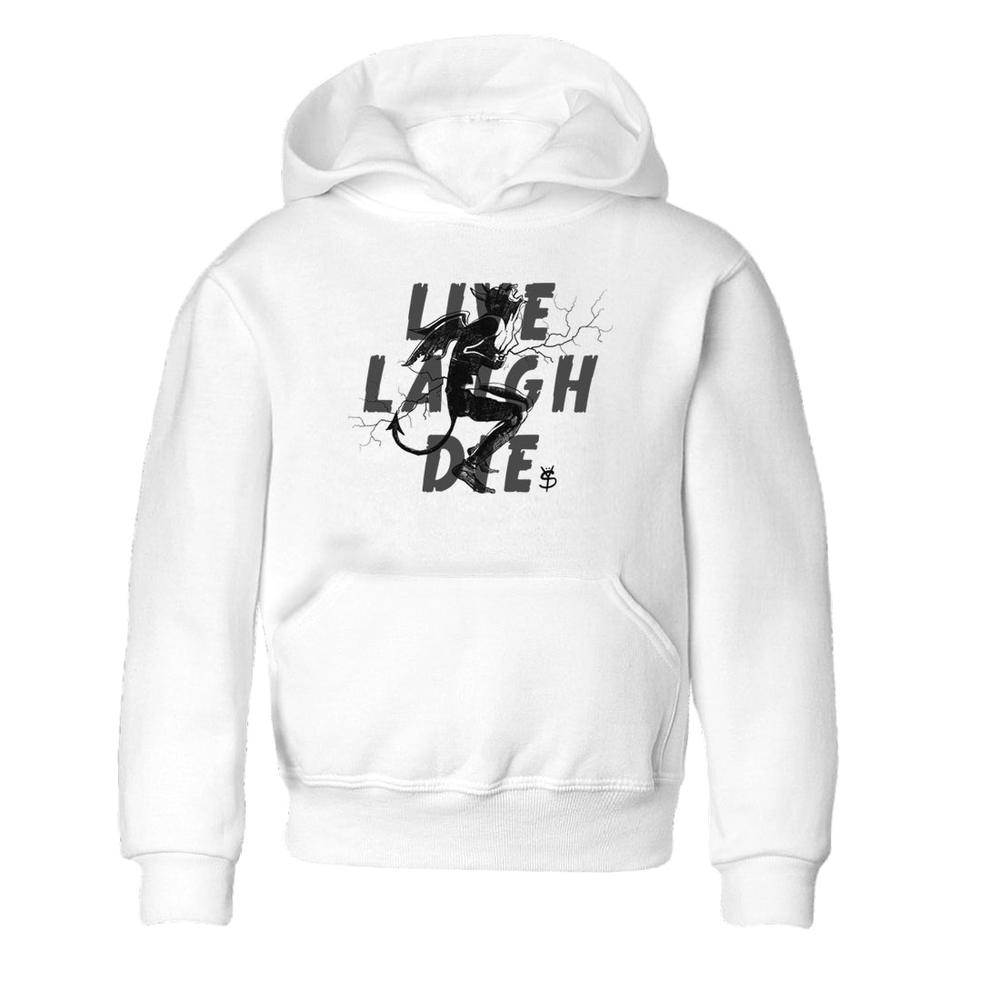 Laughing Devil snkmatch Tees Kids - Air Jordan 4 White Thunder