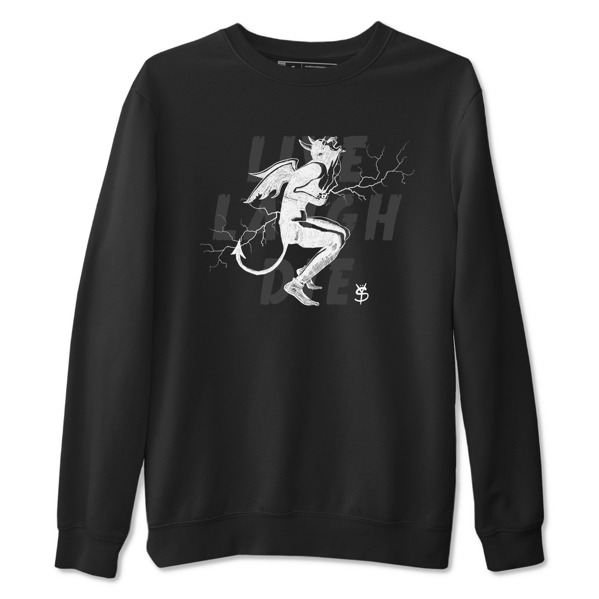 Laughing Devil snkmatch Tees - Air Jordan 4 White Thunder