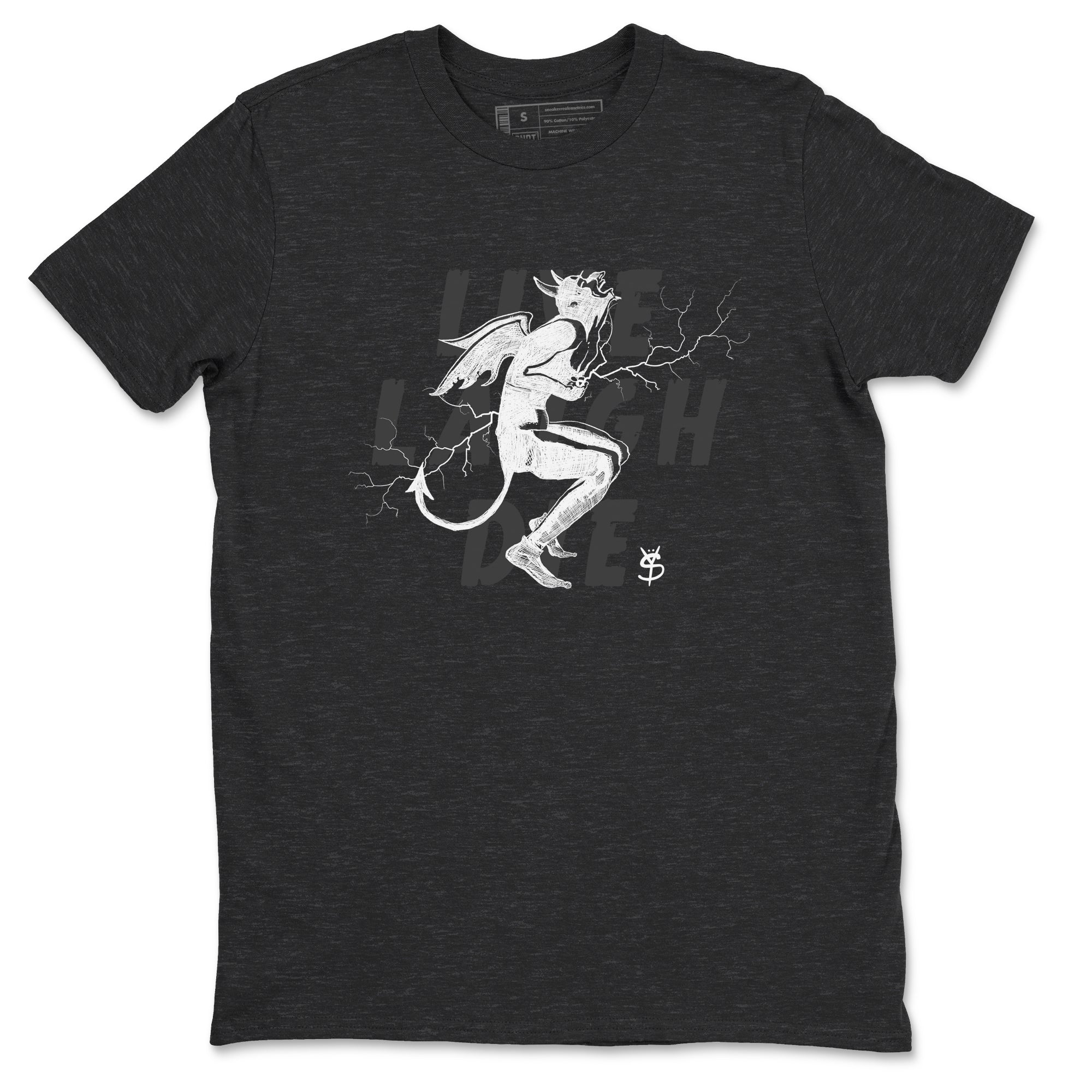 Laughing Devil snkmatch Tees - Air Jordan 4 White Thunder