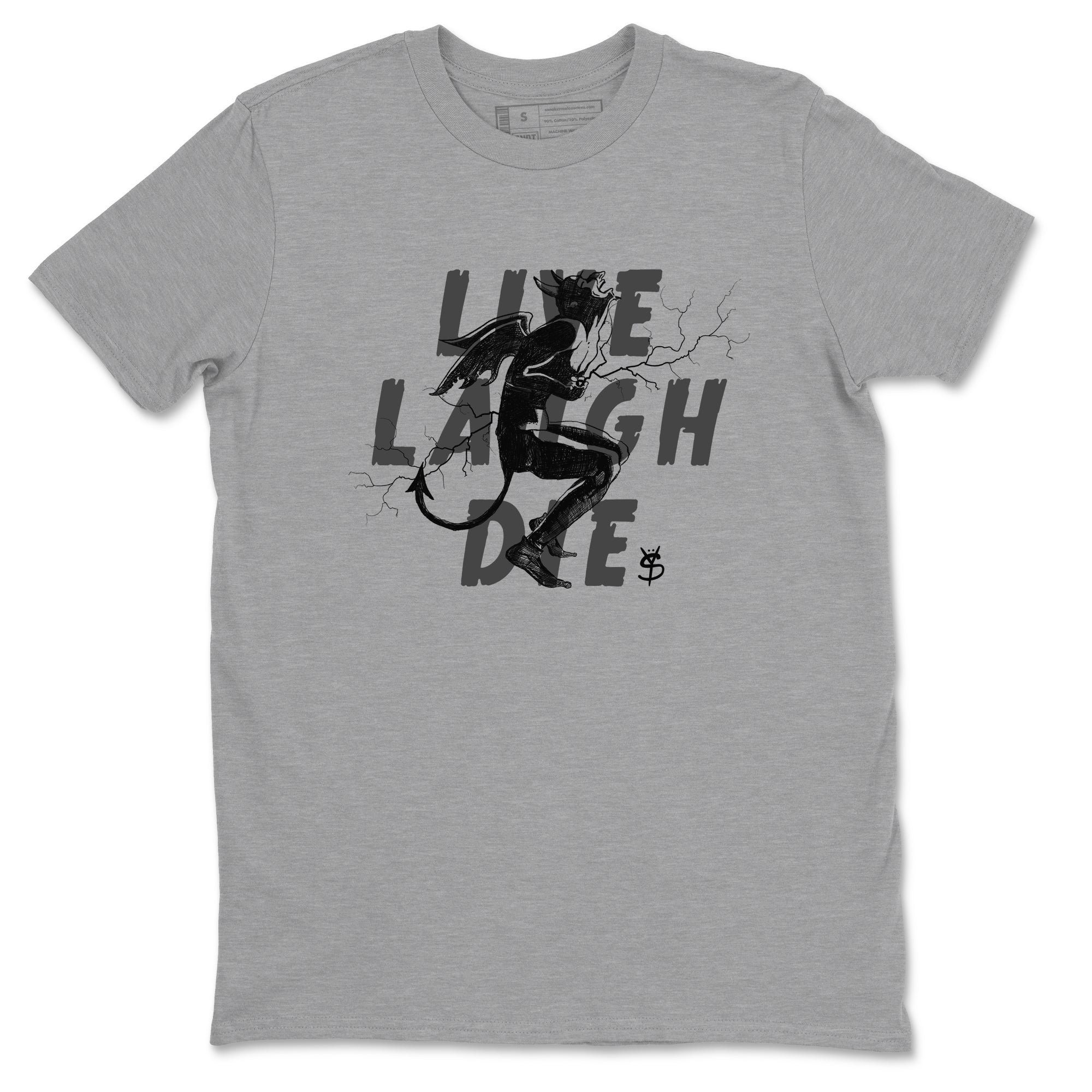 Laughing Devil snkmatch Tees - Air Jordan 4 White Thunder
