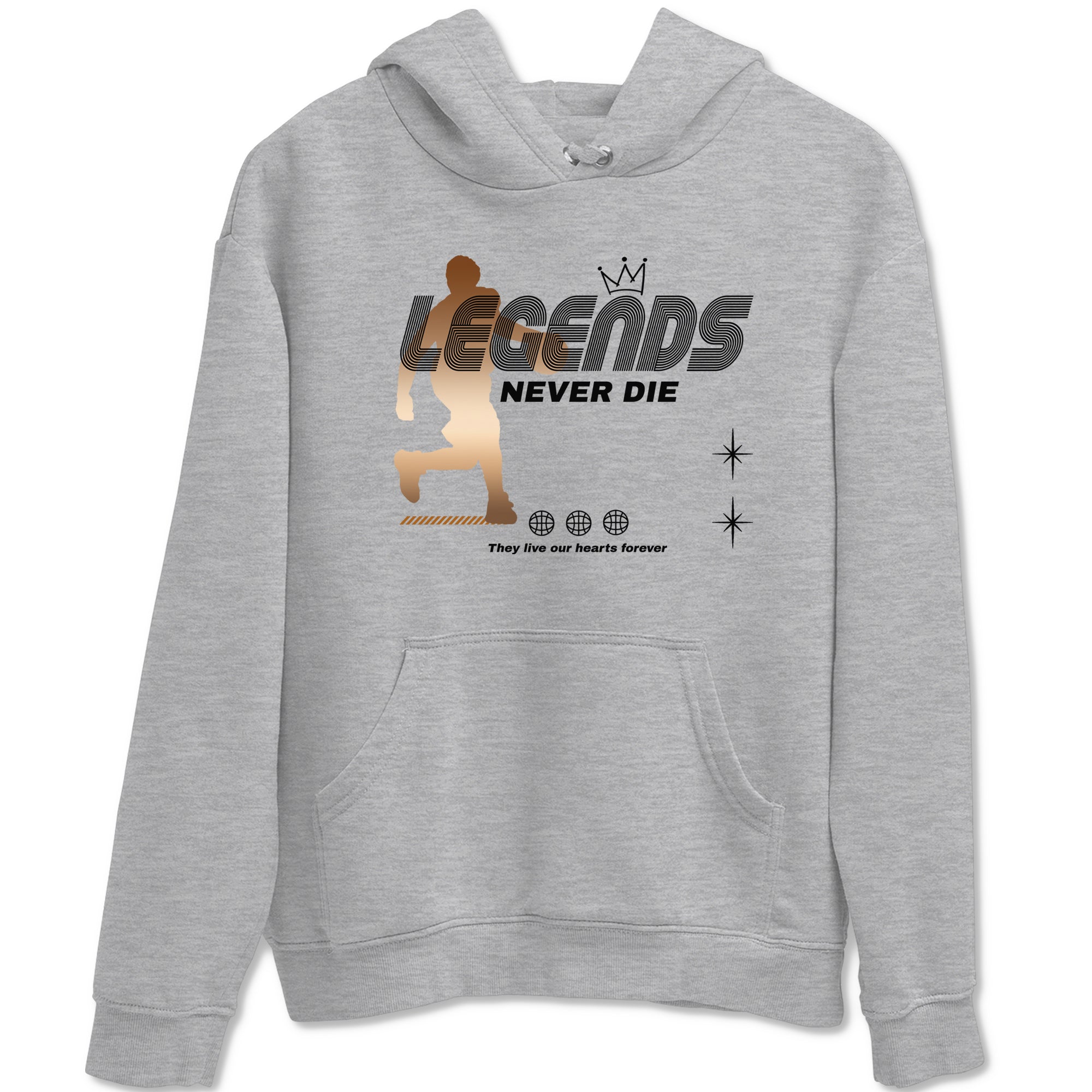 Legends Never Die snkmatch Tees - Air Foamposite One Metallic Copper