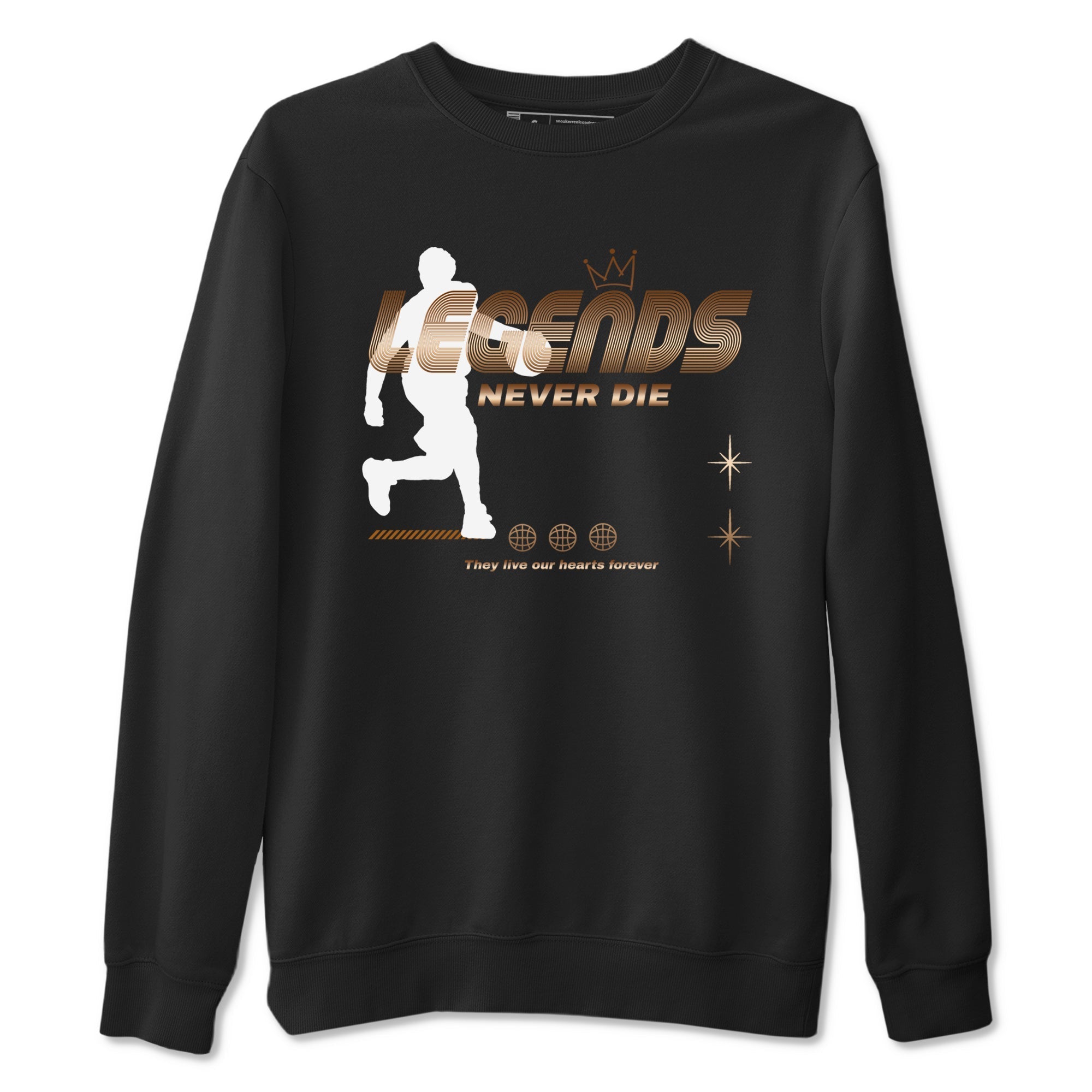 Legends Never Die snkmatch Tees - Air Foamposite One Metallic Copper