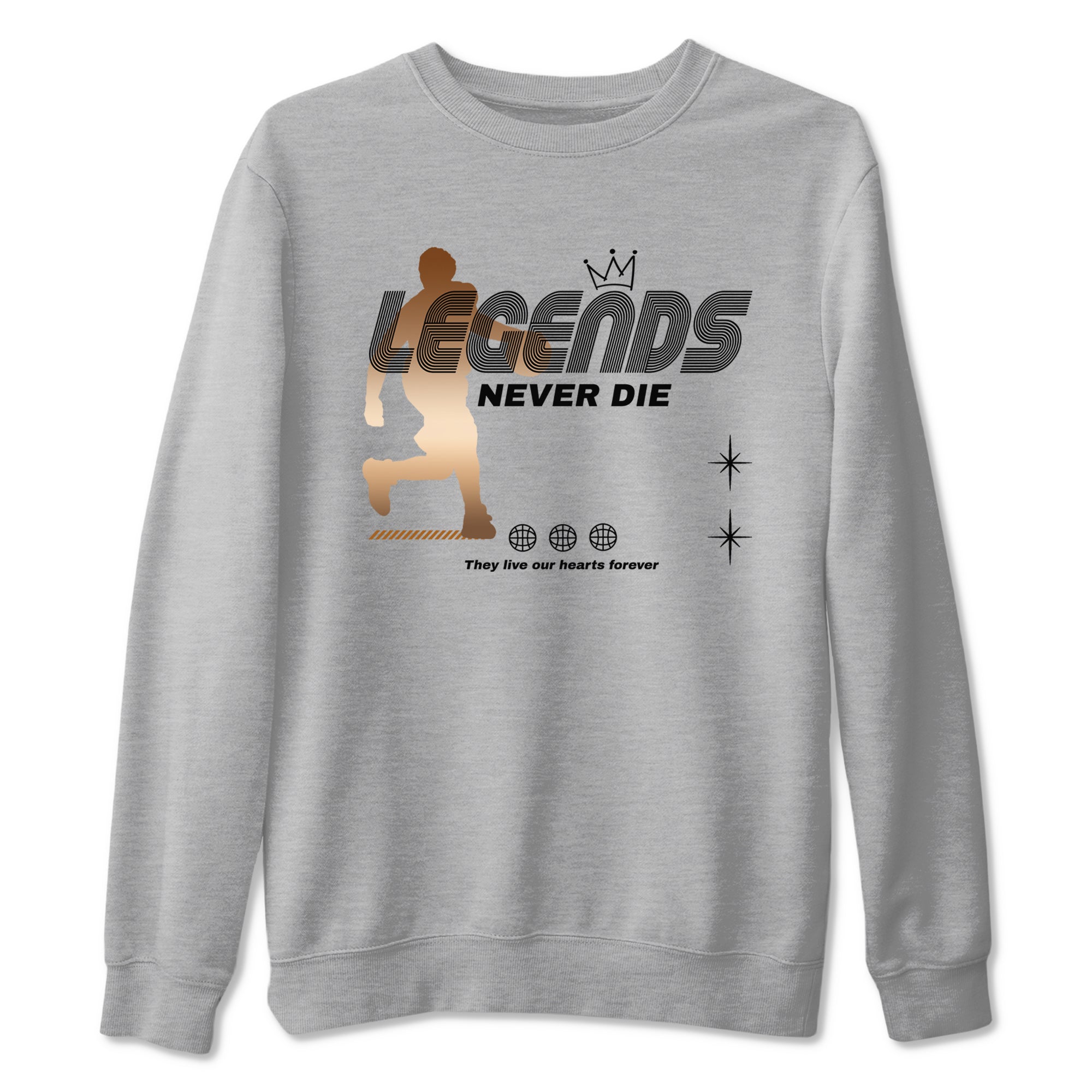 Legends Never Die snkmatch Tees - Air Foamposite One Metallic Copper