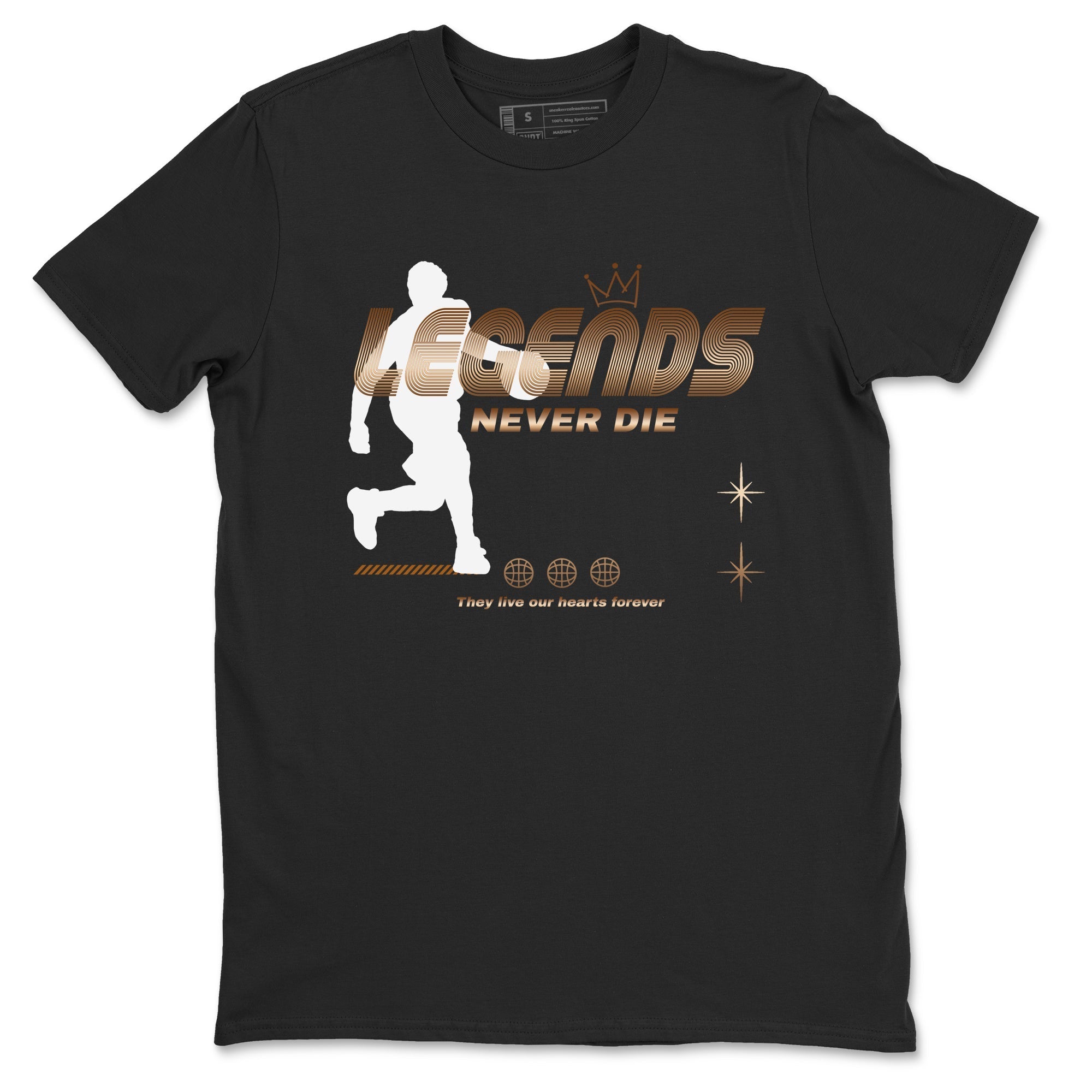 Legends Never Die snkmatch Tees - Air Foamposite One Metallic Copper