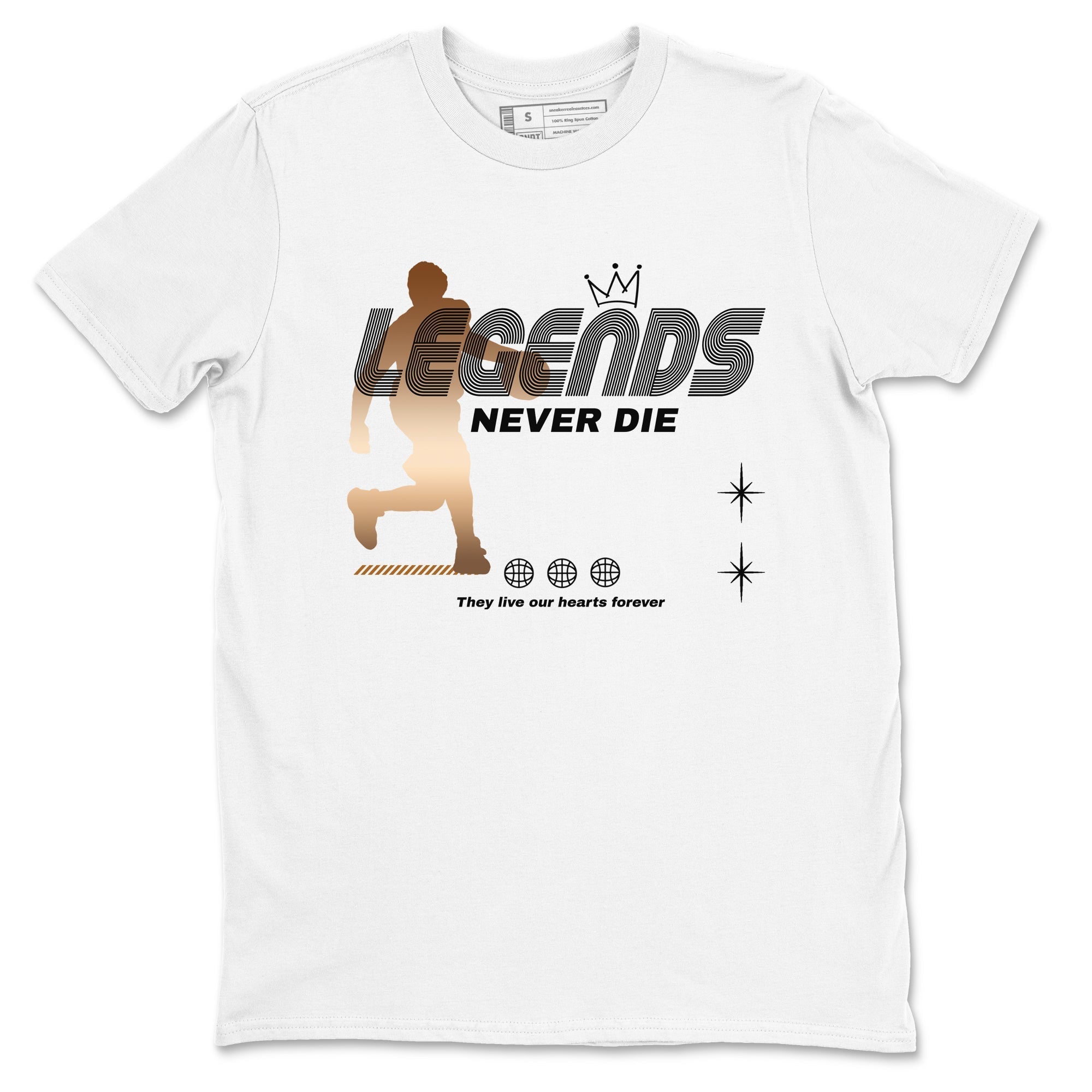 Legends Never Die snkmatch Tees - Air Foamposite One Metallic Copper