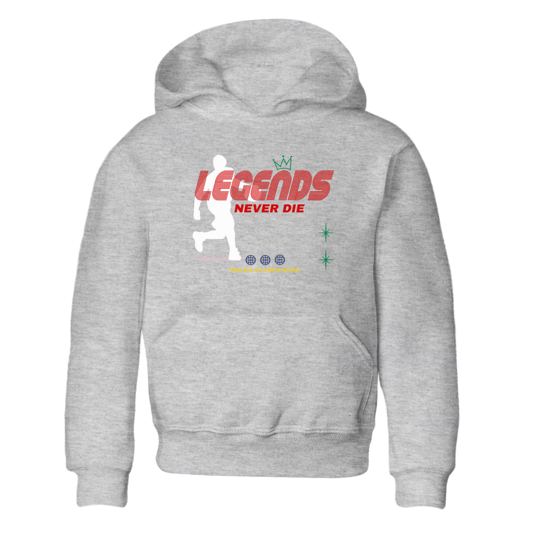 Legends Never Die snkmatch Tees Kids - Air Force 3 Blue Void and Tour Yellow